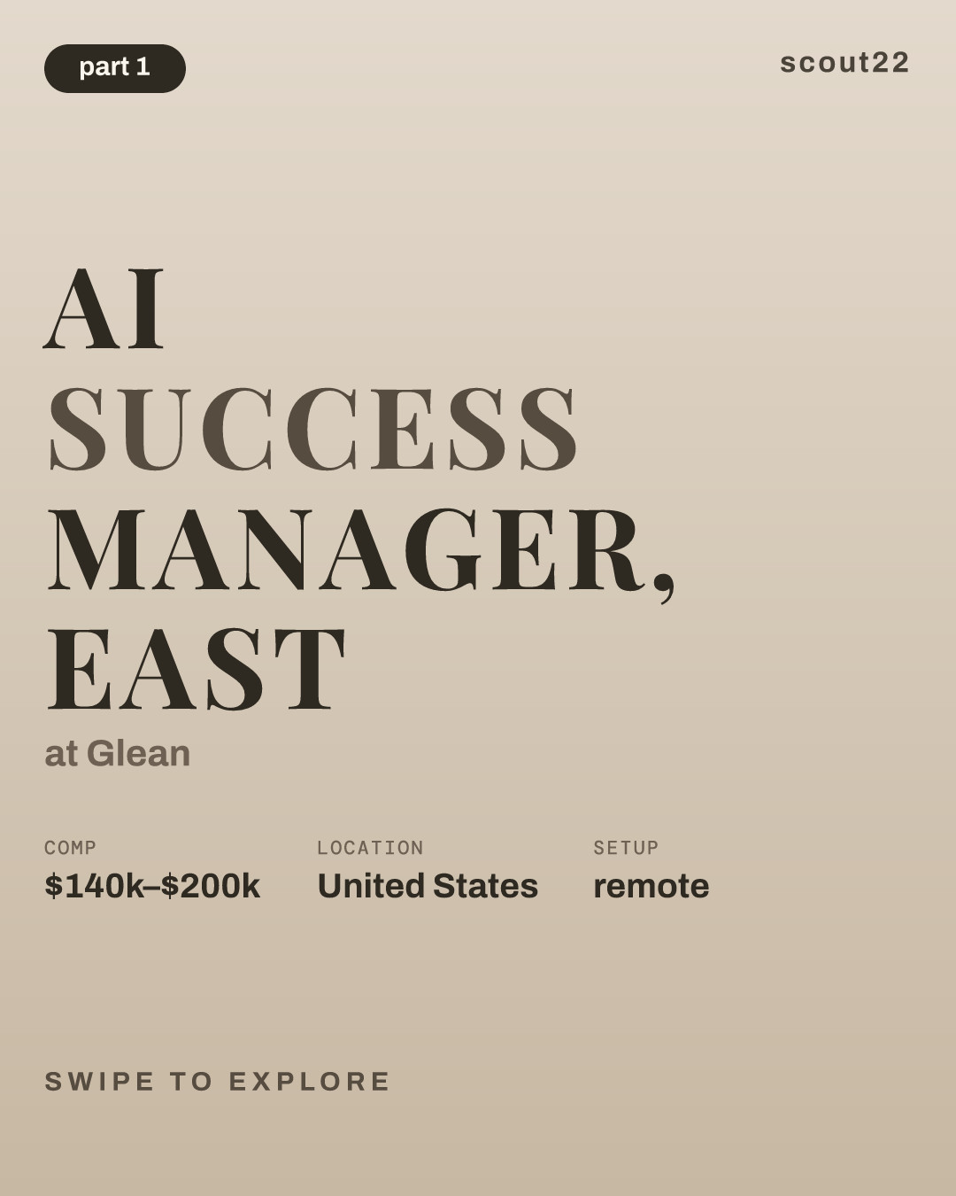 AI Success Manager, East at Glean
