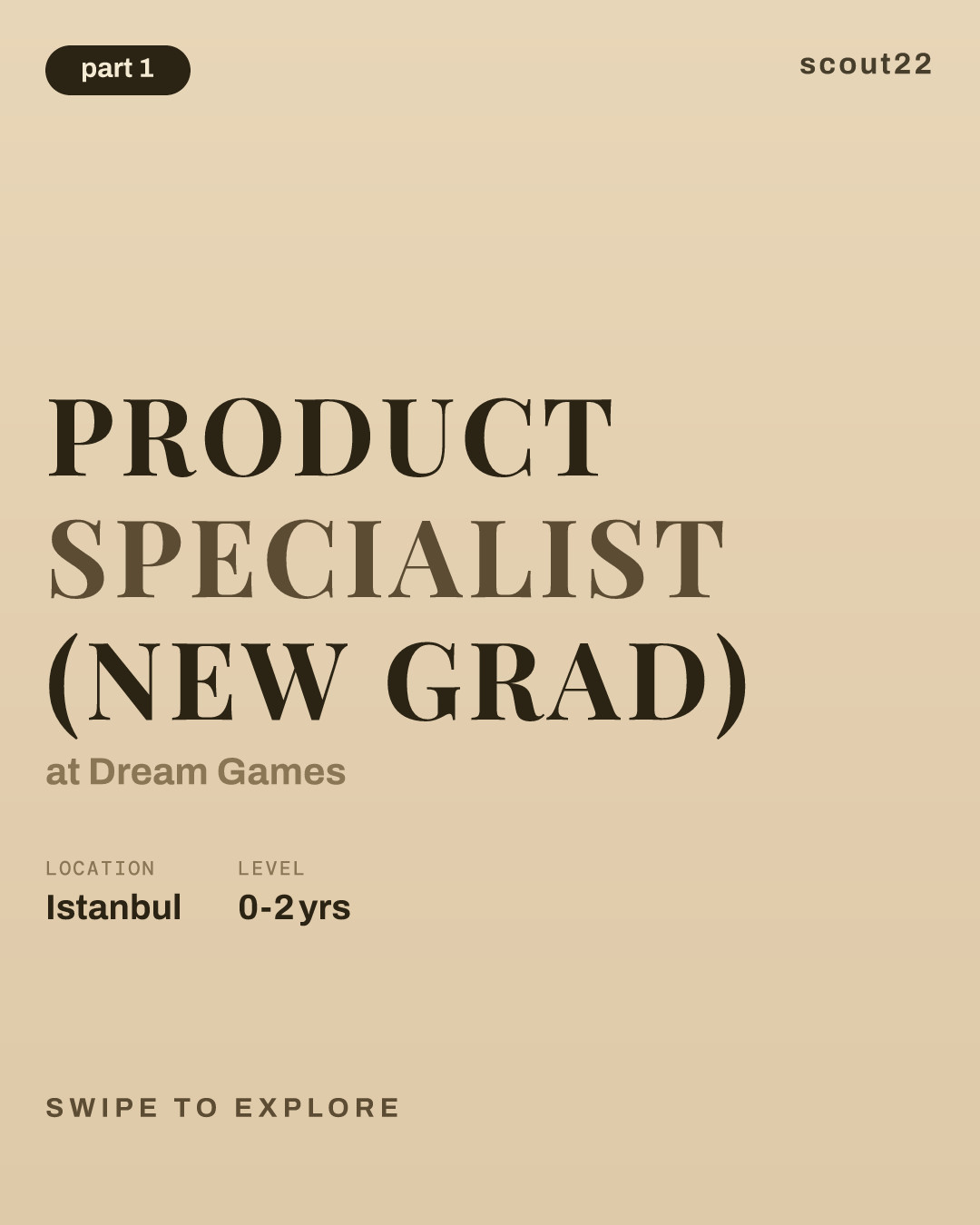 Product Specialist (New Grad) at Dream Games
