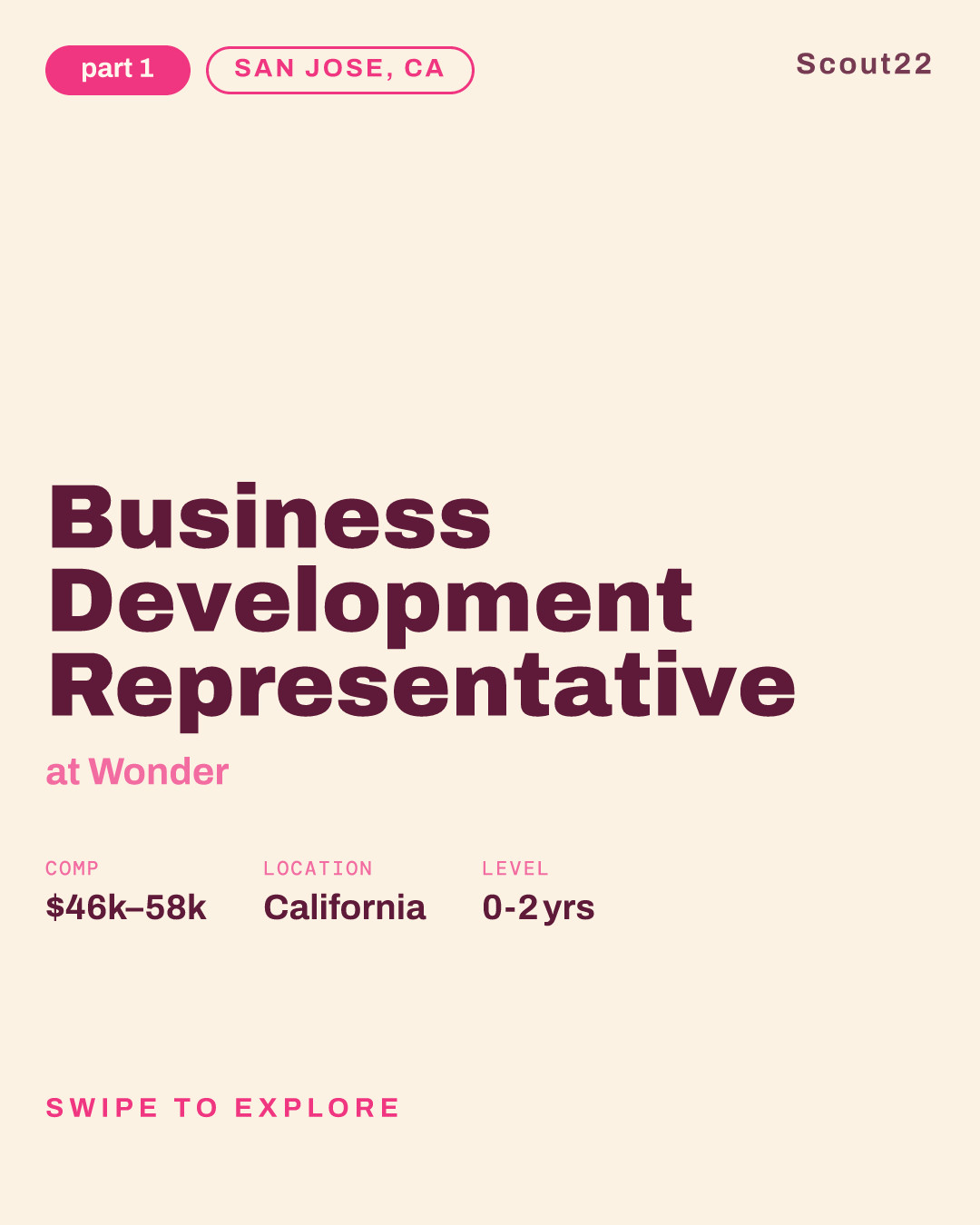 Business Development Representative (San Jose, CA) at Wonder
