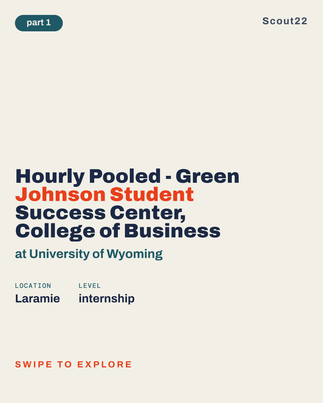 Hourly Pooled - Green Johnson Student Success Center, College of Business at University of Wyoming