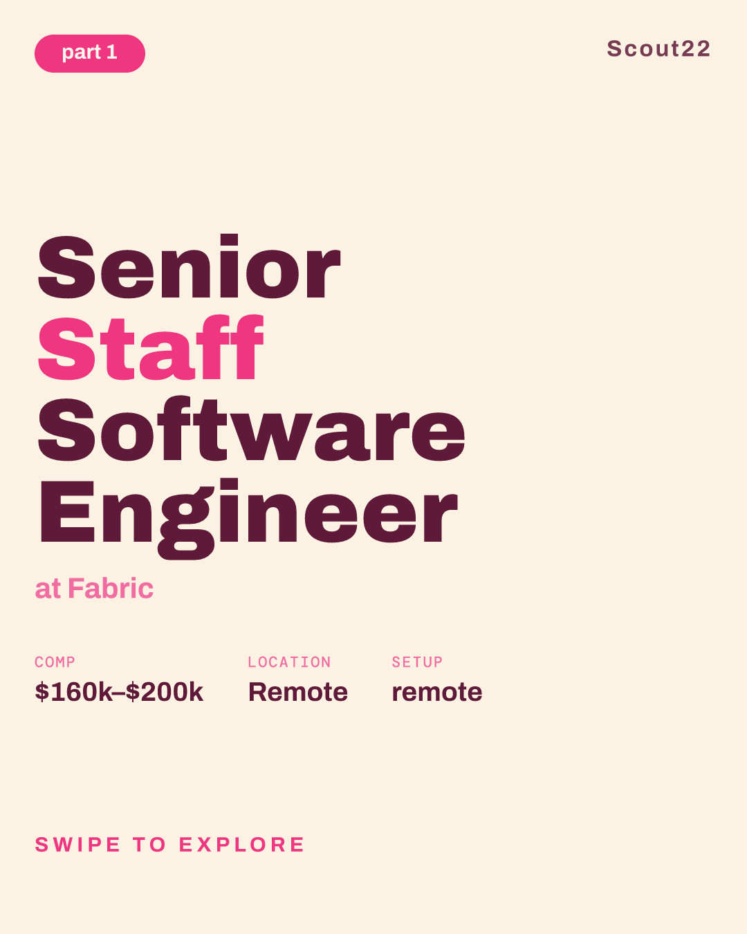 Senior Staff Software Engineer at Fabric