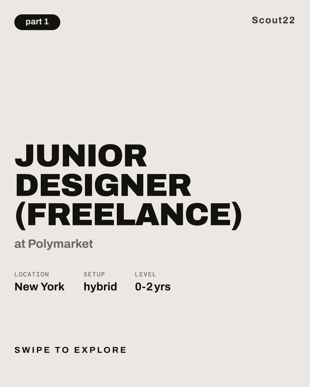 Junior Designer (Freelance) at Polymarket