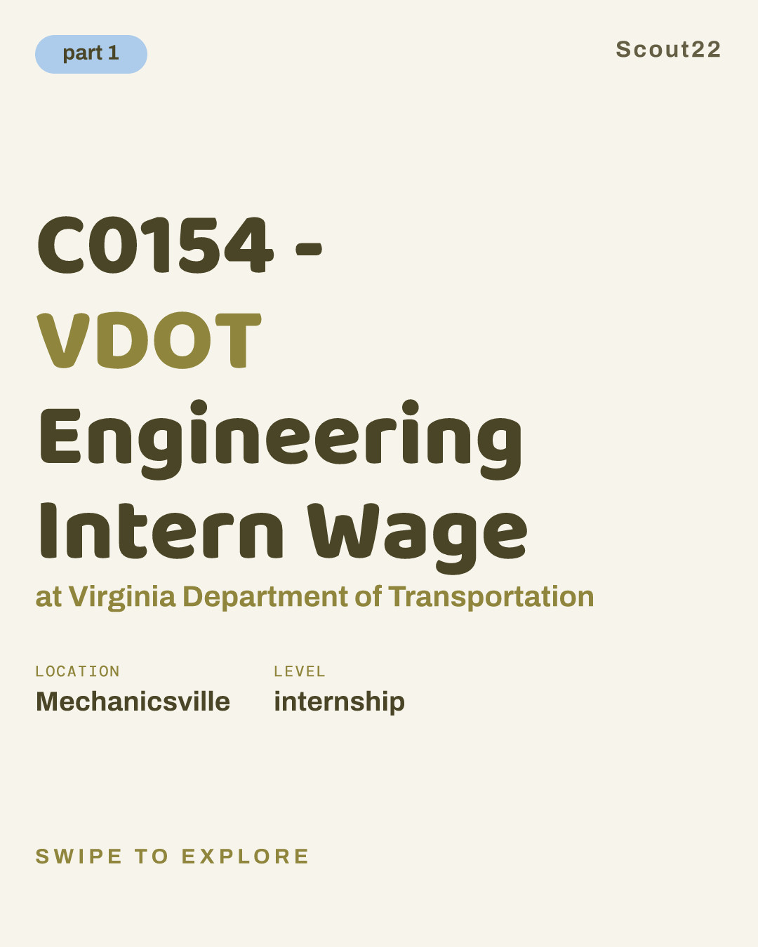 C0154 - VDOT Engineering Intern Wage at Virginia Department of Transportation