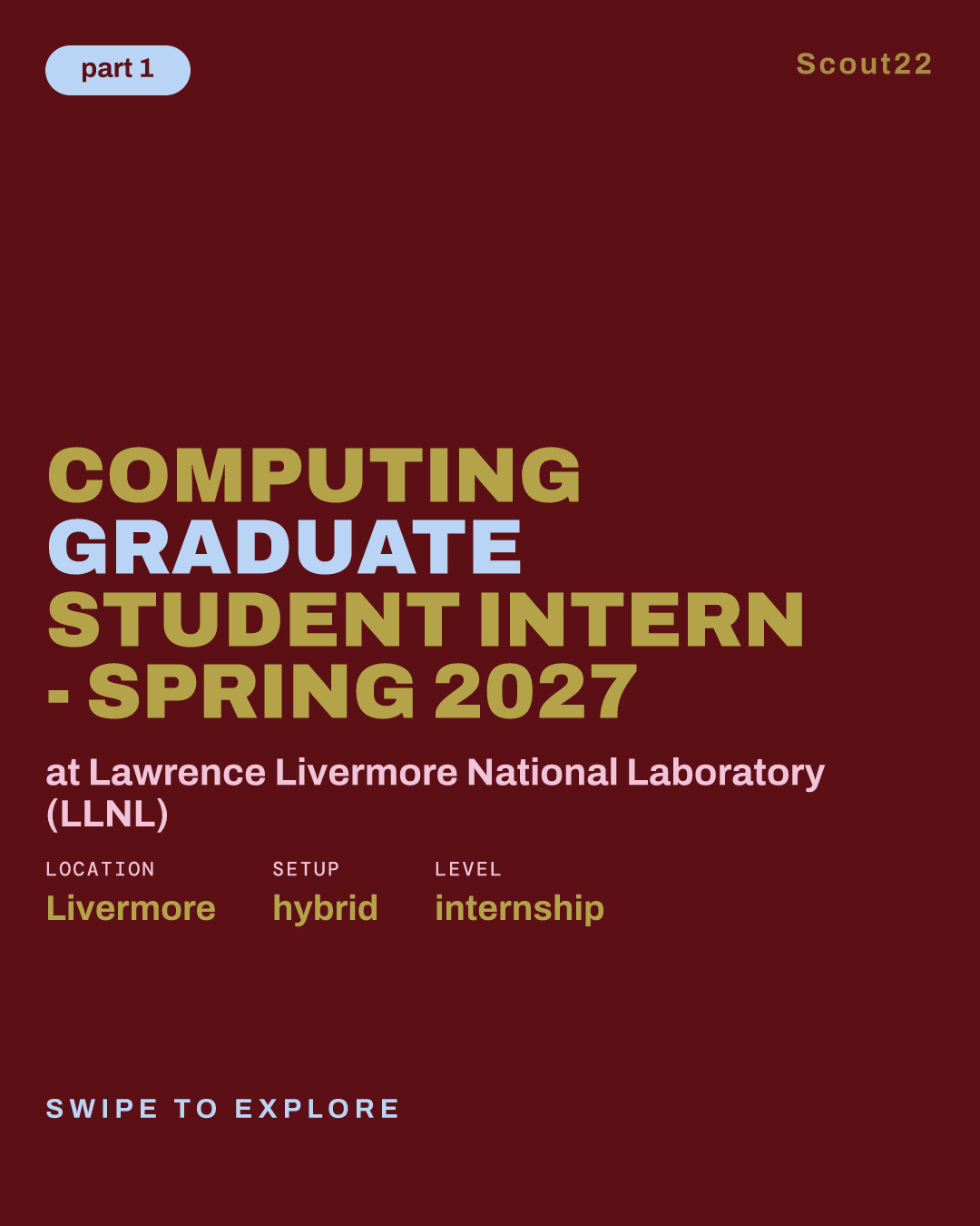 Computing Graduate Student Intern - Spring 2027 at Lawrence Livermore National Laboratory (LLNL)
