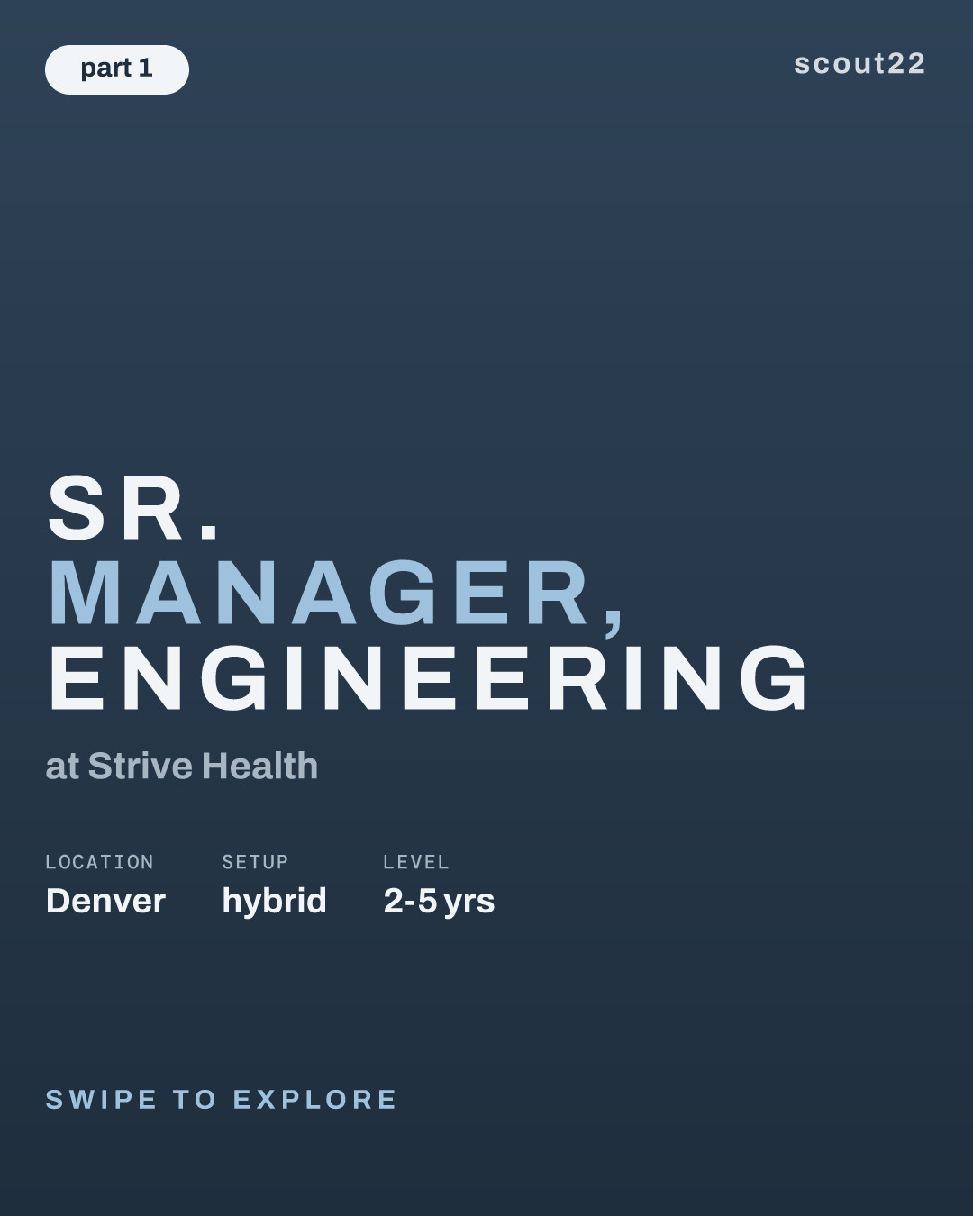 Sr. Manager, Engineering at Strive Health