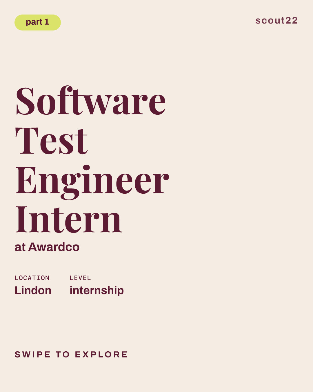 Software Test Engineer Intern at Awardco