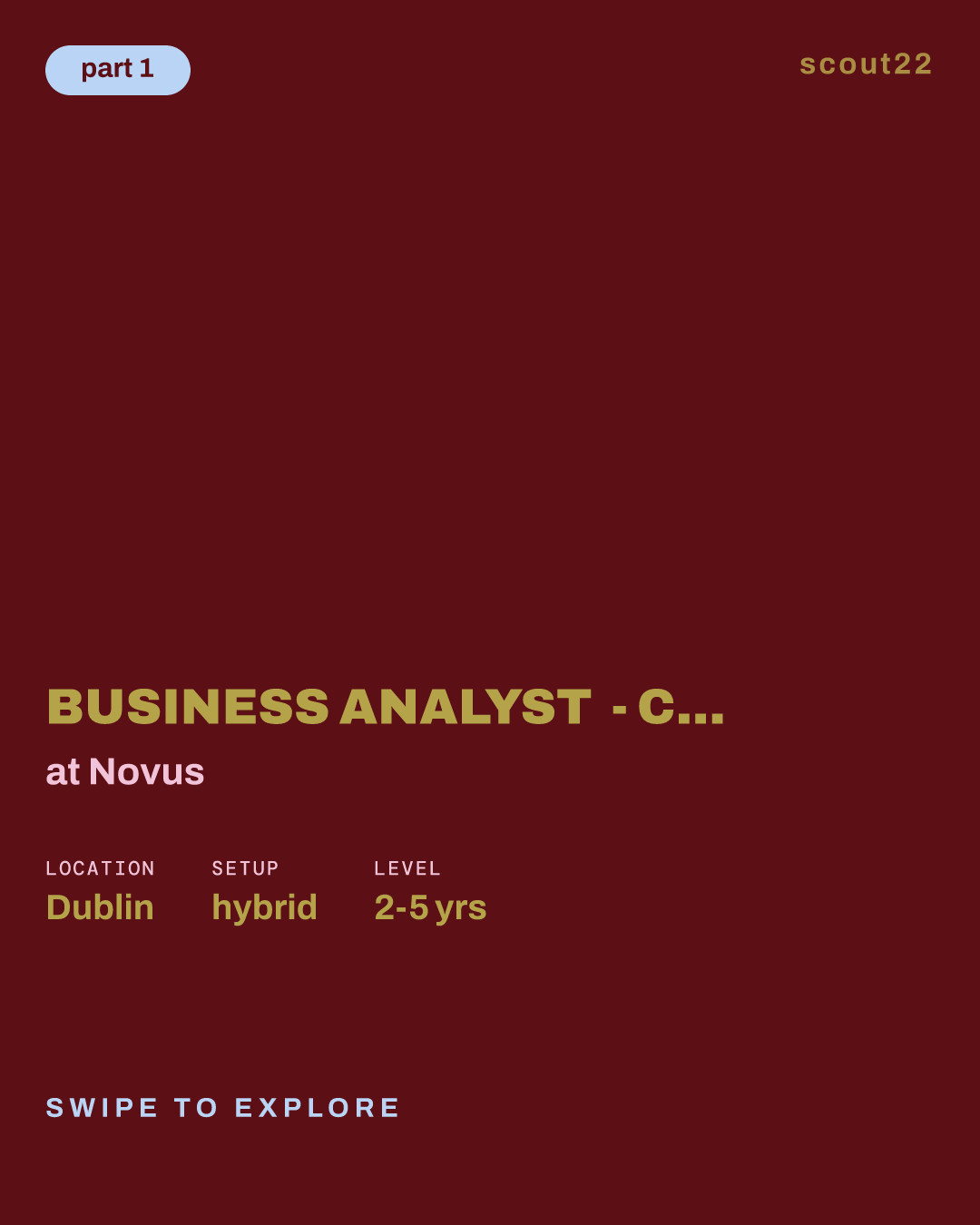 Business Analyst - Conversions Alternatives Data SME at Novus