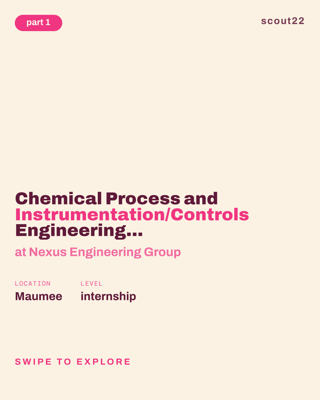 Chemical Process and Instrumentation/Controls Engineering Internship or Co-Op (Summer 2027) at Nexus Engineering Group