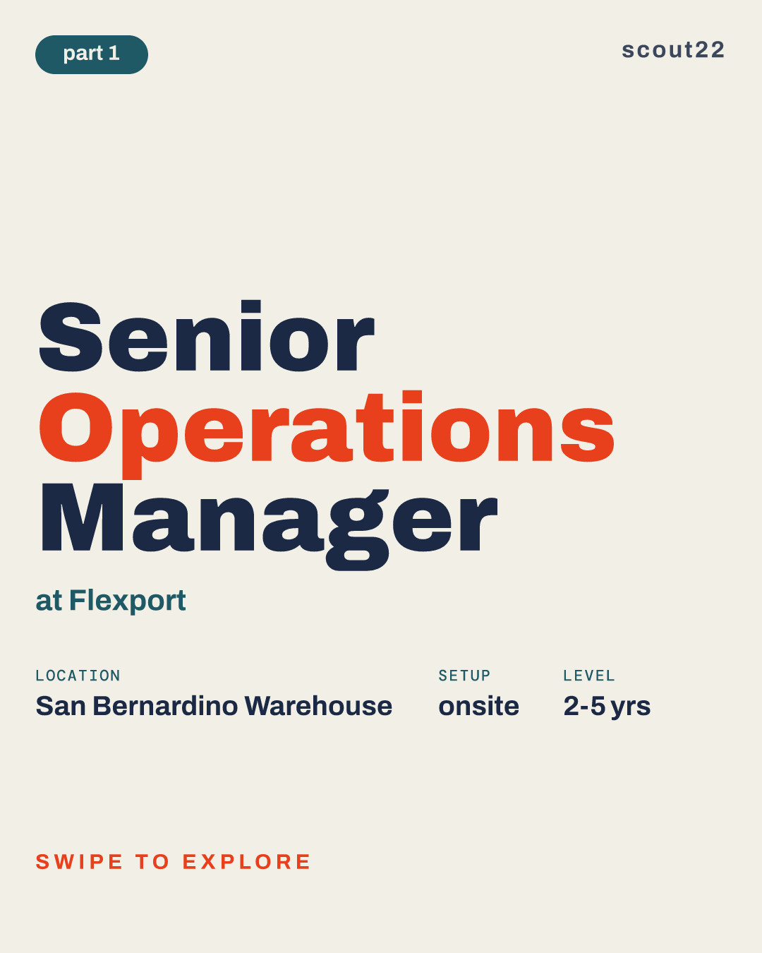 Senior Operations Manager at Flexport