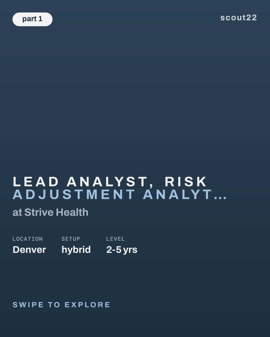 Lead Analyst, Risk Adjustment Analytics at Strive Health