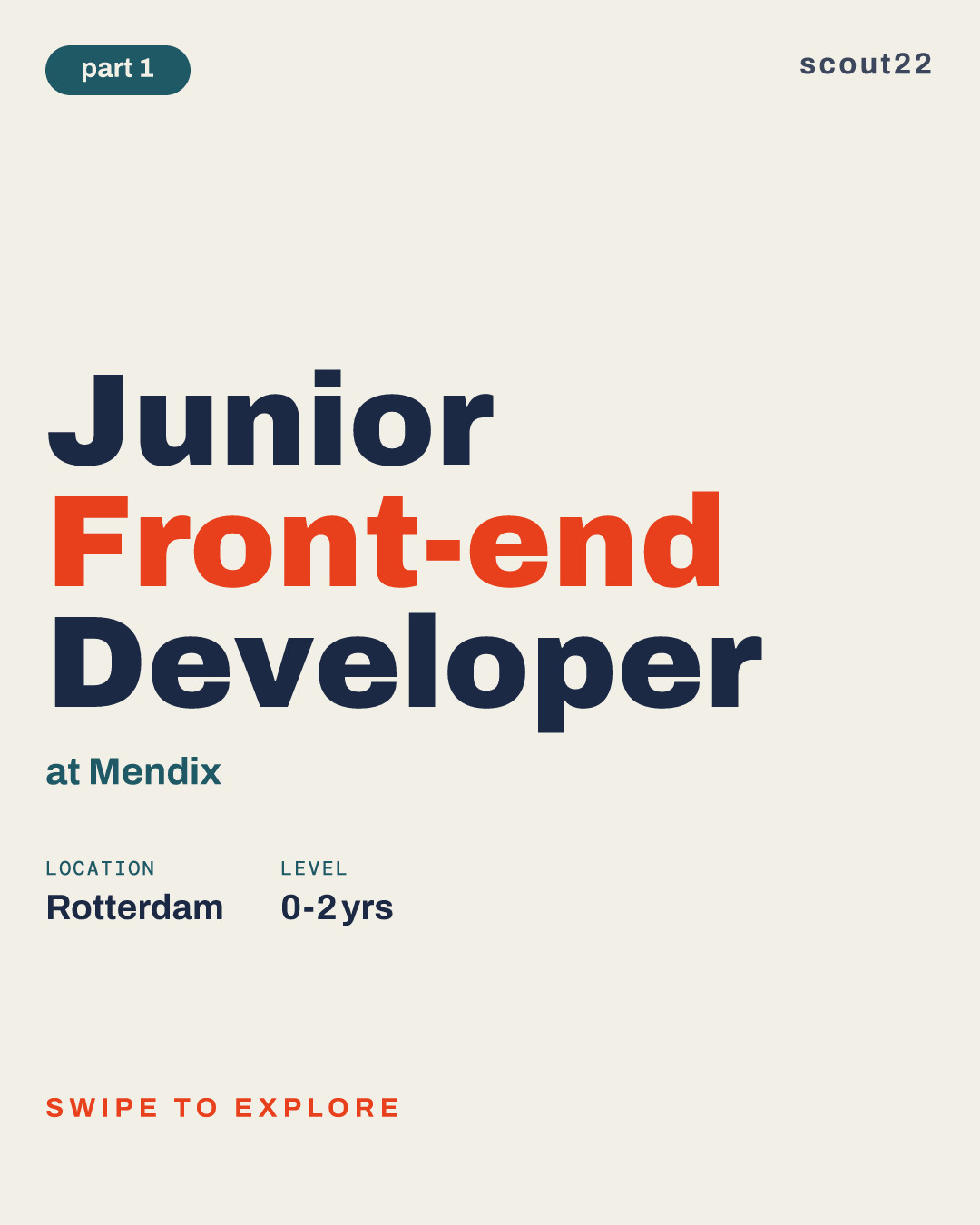 Junior Front-end Developer at Mendix