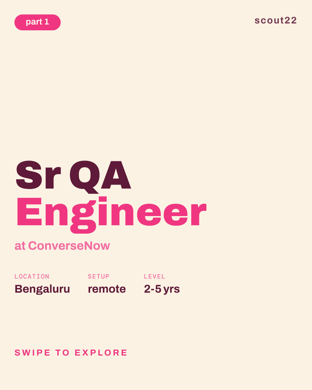 Sr QA Engineer at ConverseNow