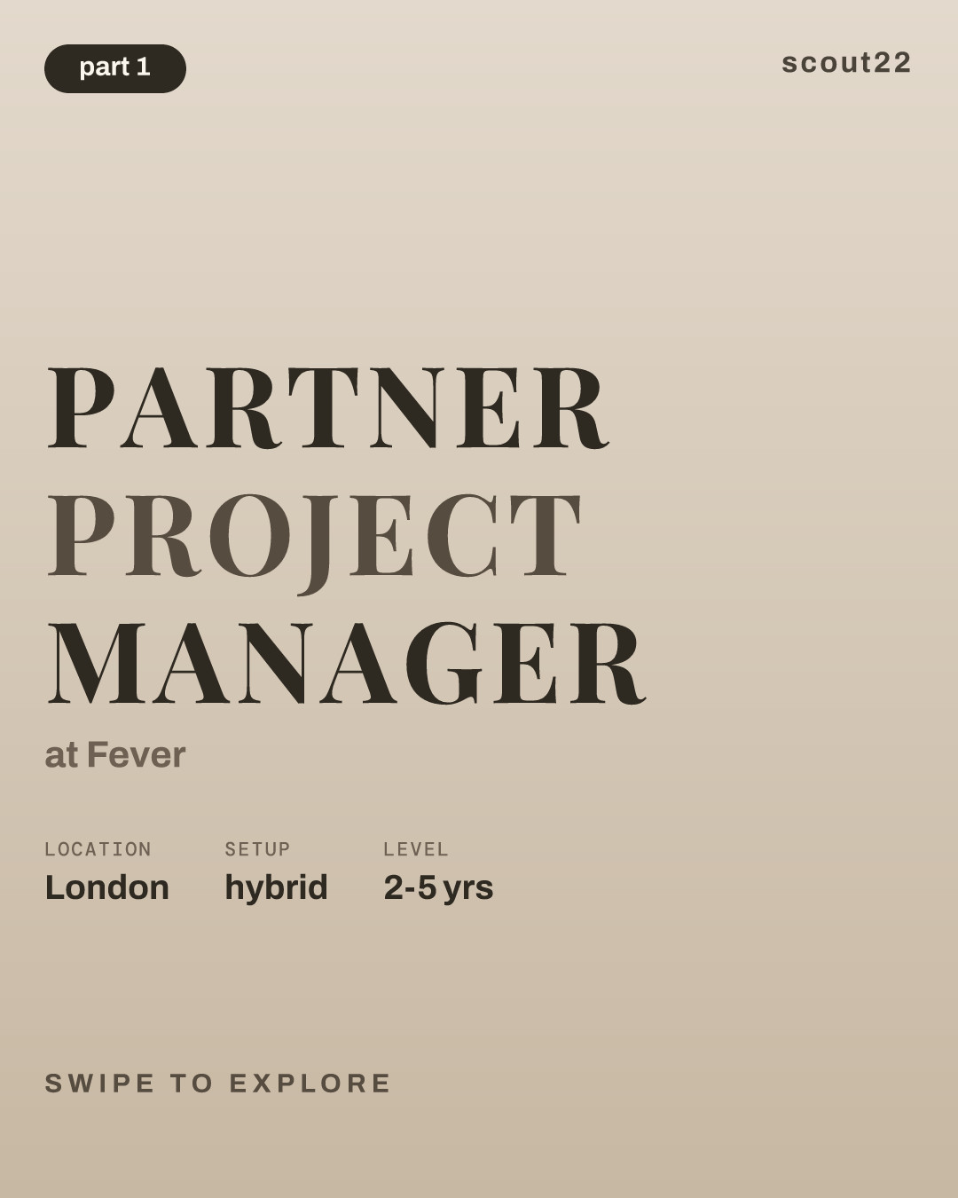 Partner Project Manager at Fever