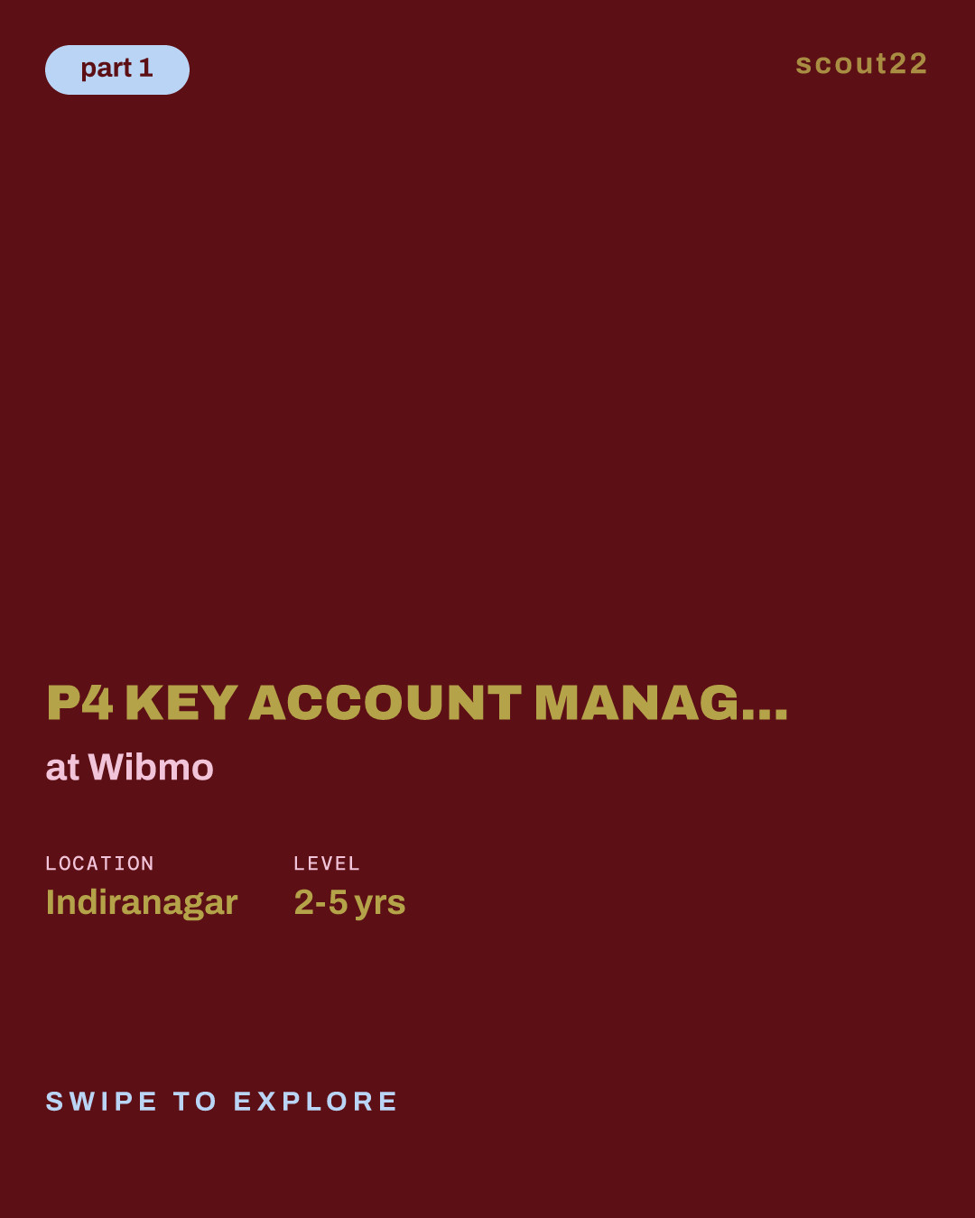 P4 Key Account Manager - Outbound Sales (Bengaluru, IN) at Wibmo