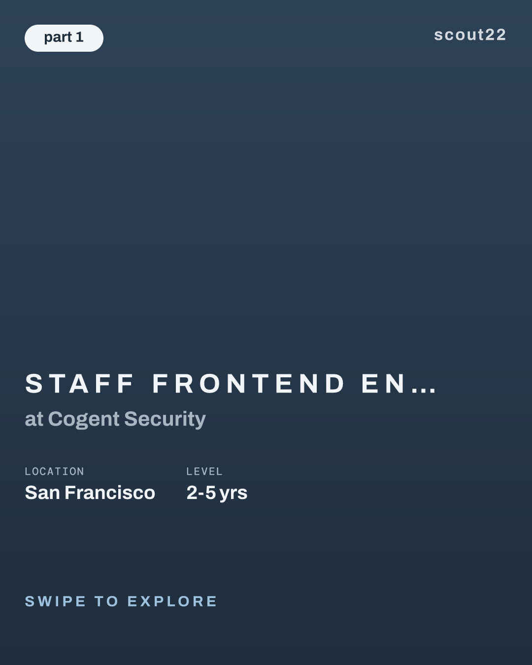 Staff Frontend Engineer (Member of Technical Staff) at Cogent Security