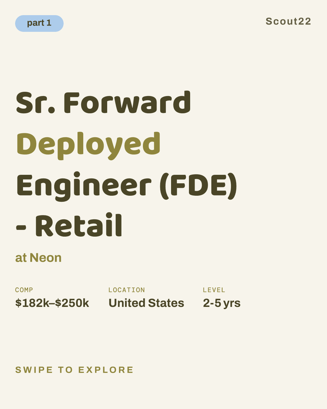 Sr. Forward Deployed Engineer (FDE) - Retail at Neon