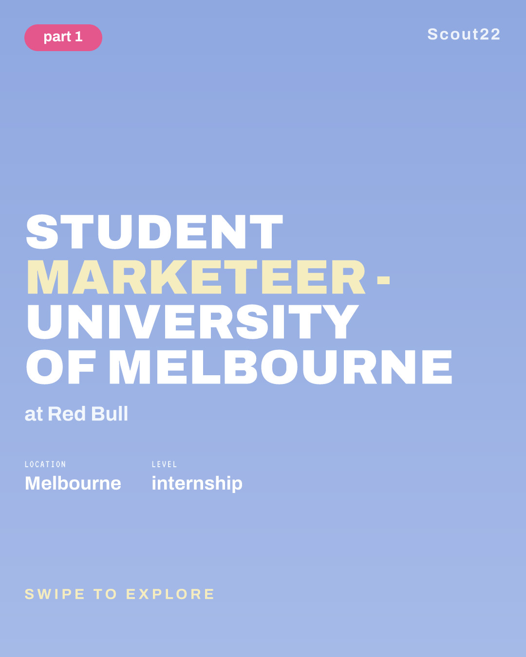 Student Marketeer - University of Melbourne at Red Bull