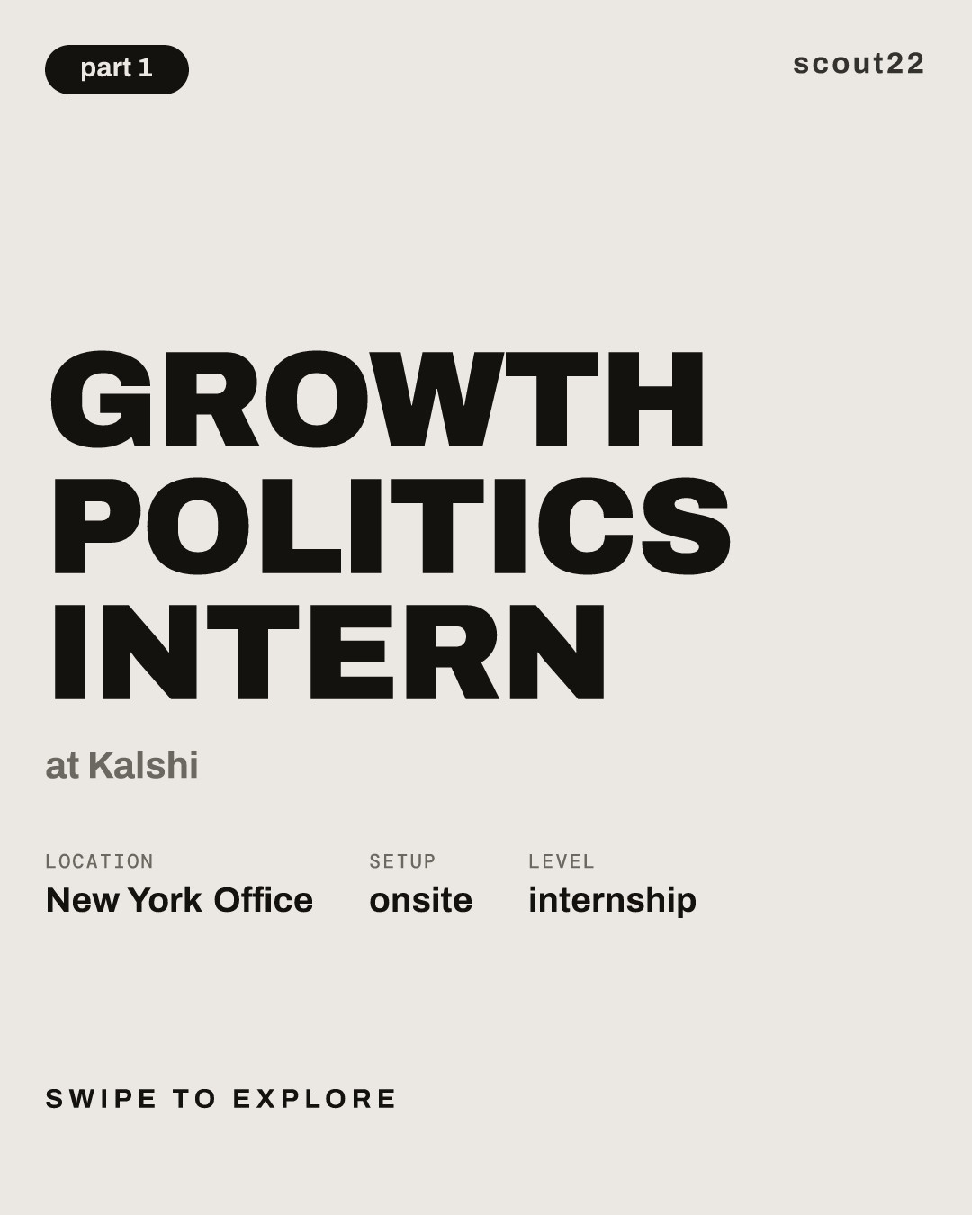 Growth Politics Intern at Kalshi