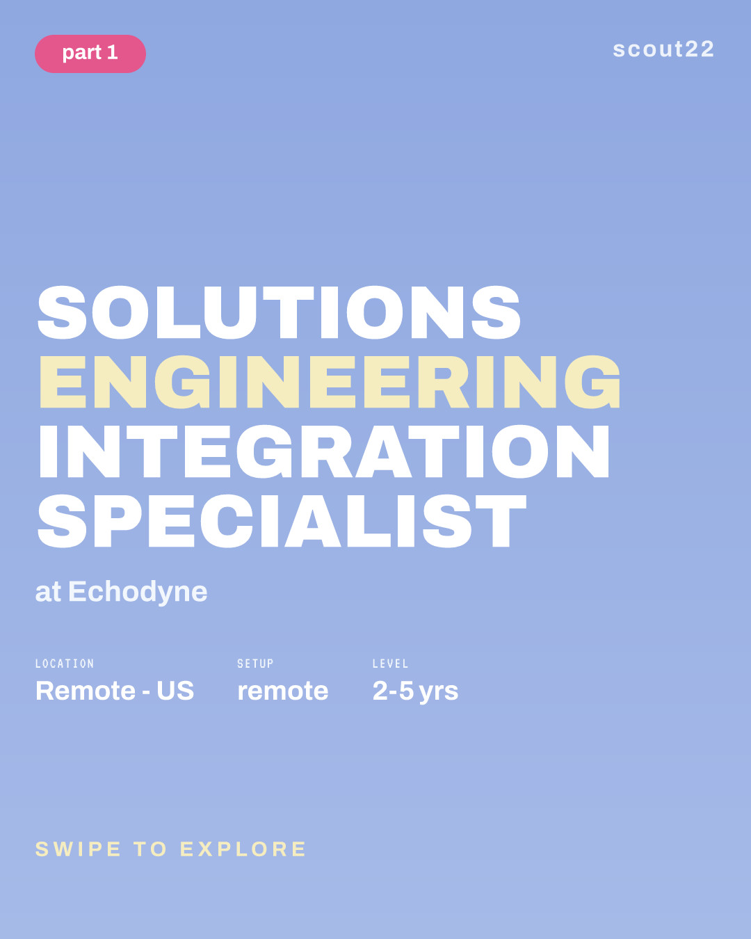 Solutions Engineering Integration Specialist at Echodyne