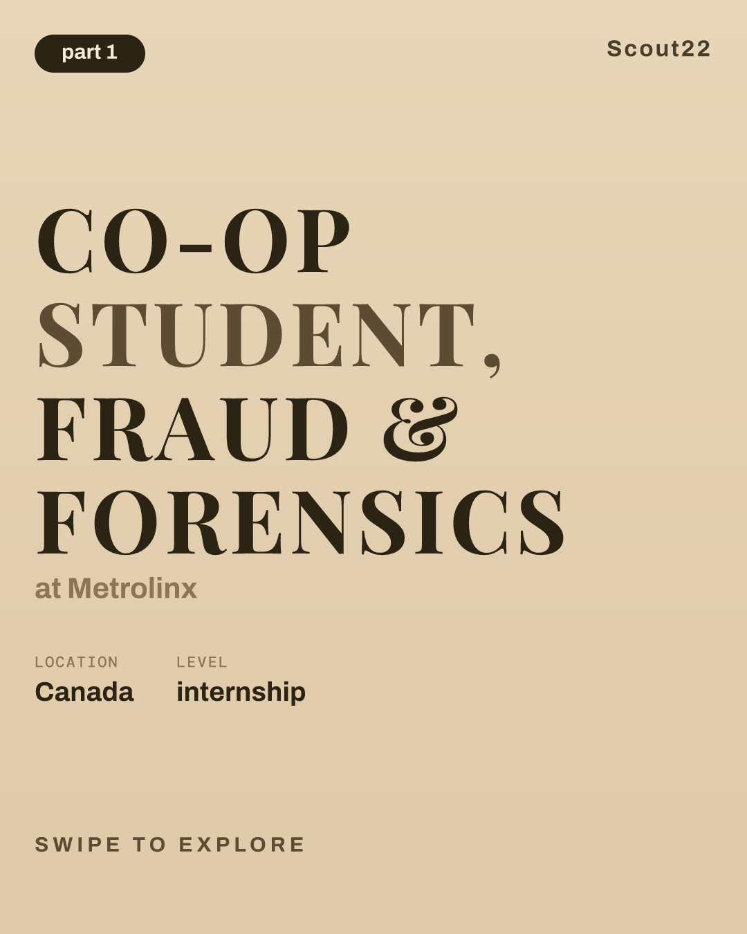 Co-op Student, Fraud & Forensics at Metrolinx