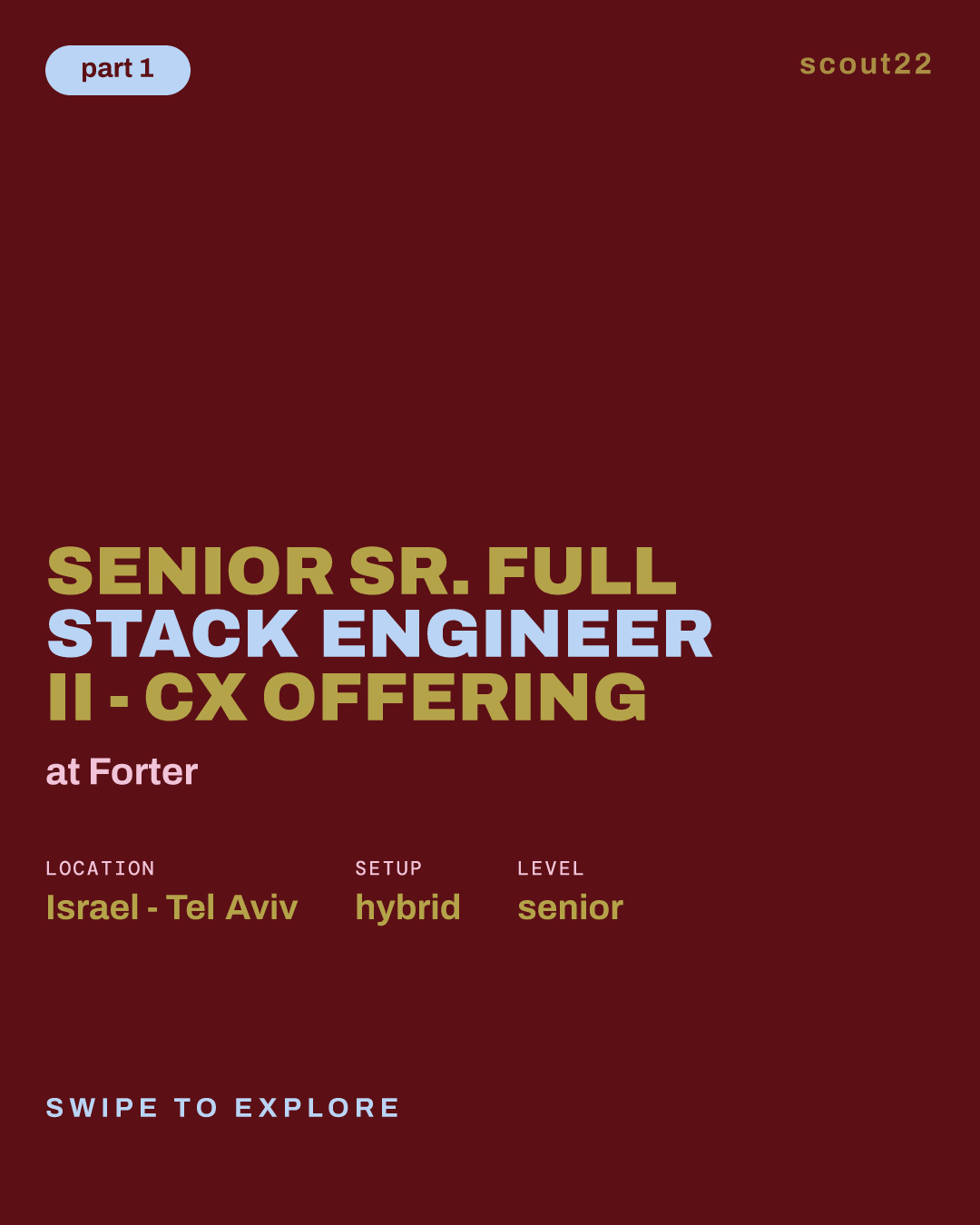 Senior Sr. Full Stack Engineer II - CX Offering at Forter