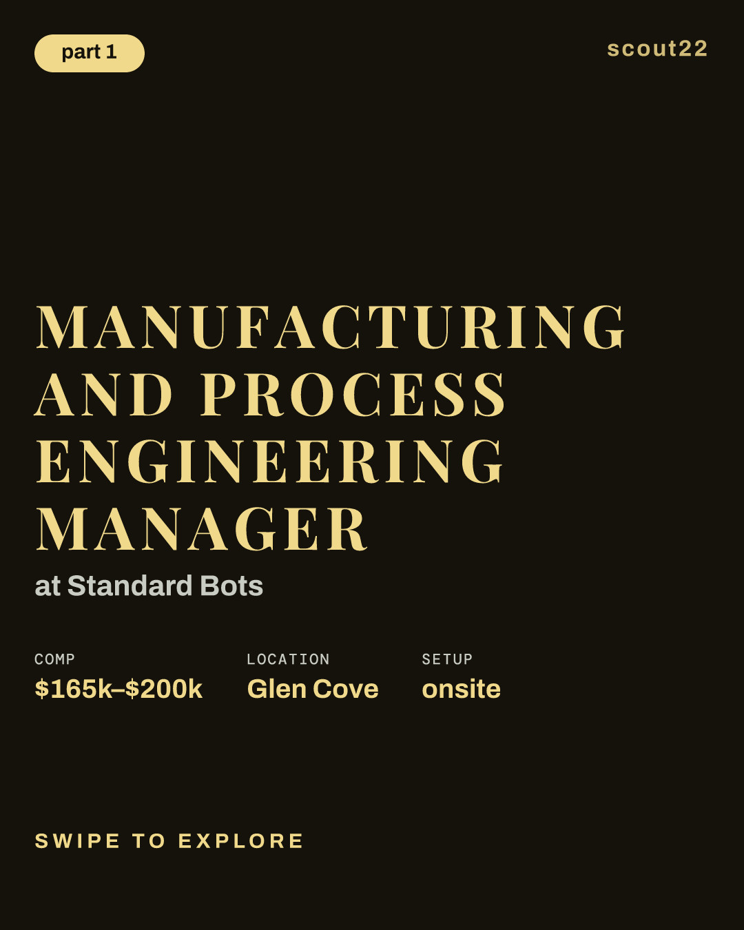 Manufacturing and Process Engineering Manager at Standard Bots