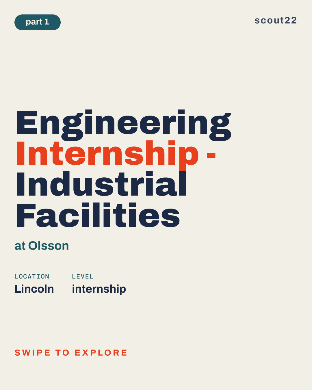 Engineering Internship - Industrial Facilities at Olsson