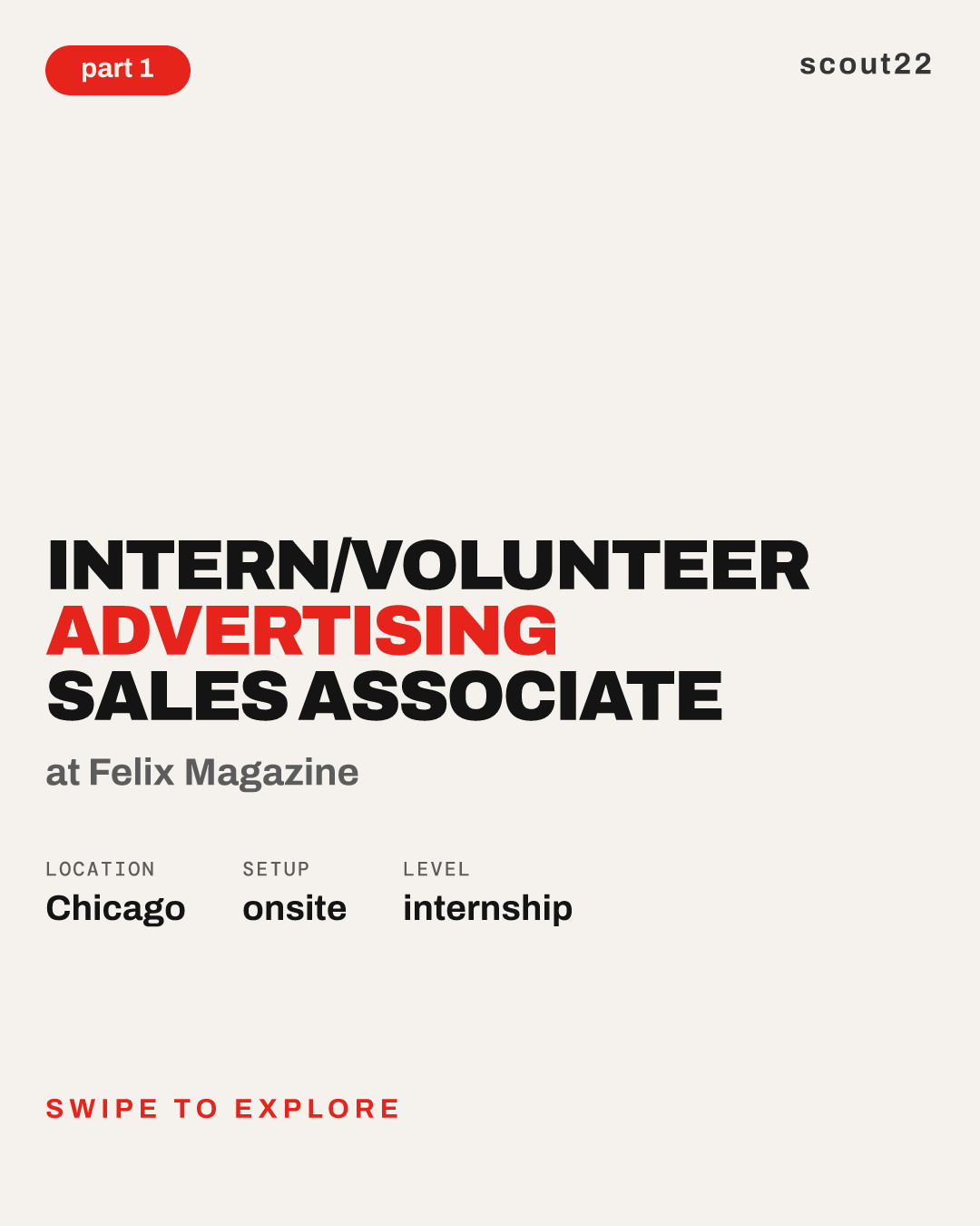 Intern/Volunteer Advertising Sales Associate at Felix Magazine