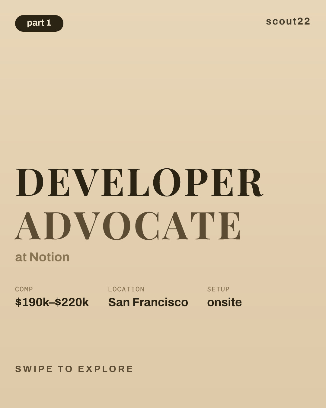 Developer Advocate at Notion