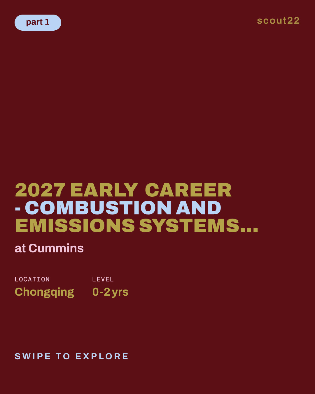 2027 Early Career - Combustion and Emissions Systems Engineer at Cummins