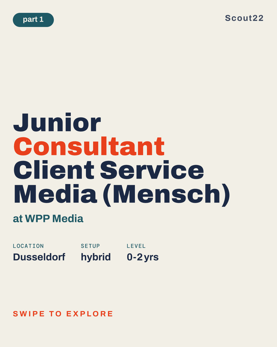 Junior Consultant Client Service Media (Mensch) at WPP Media