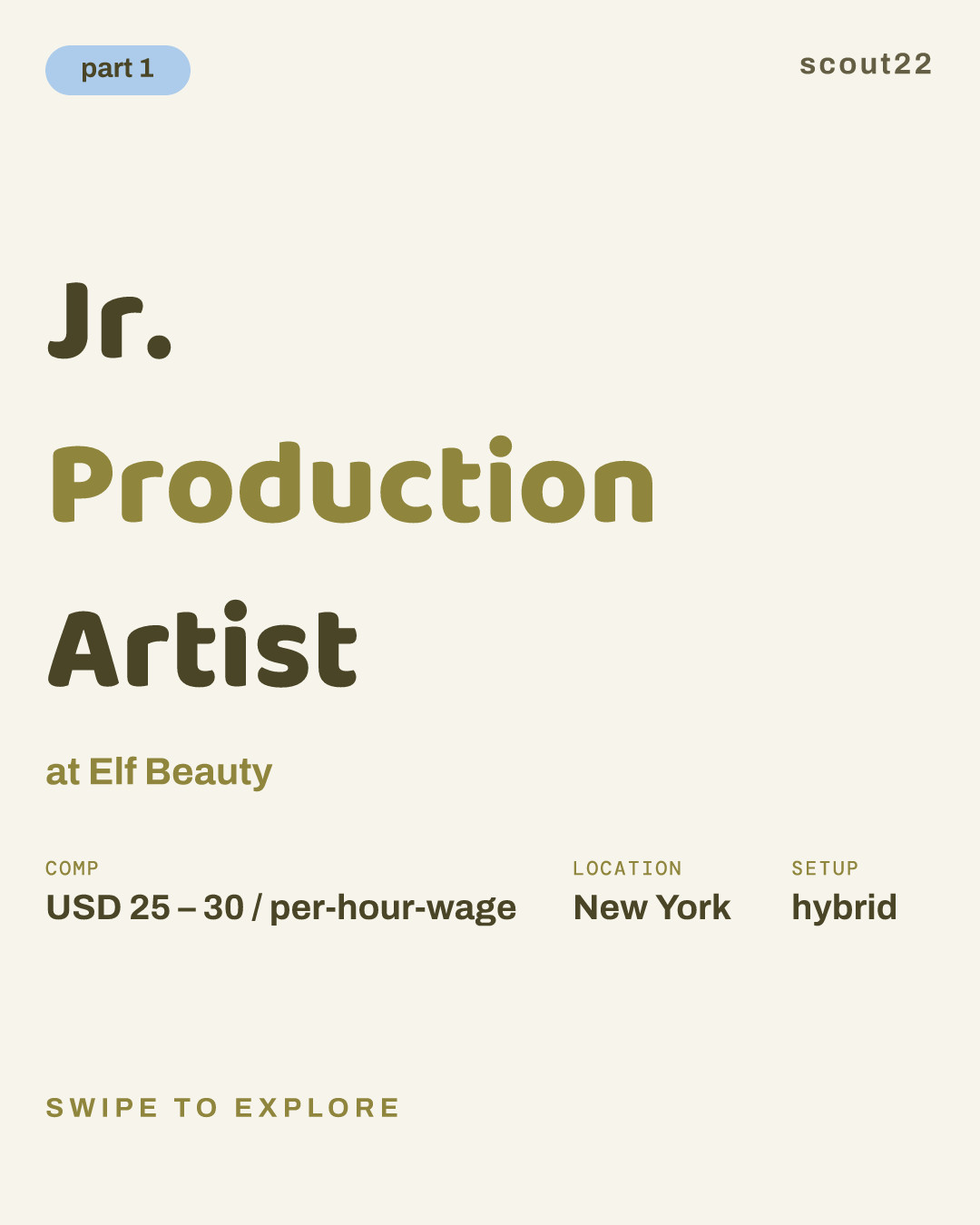 Jr. Production Artist at Elf Beauty