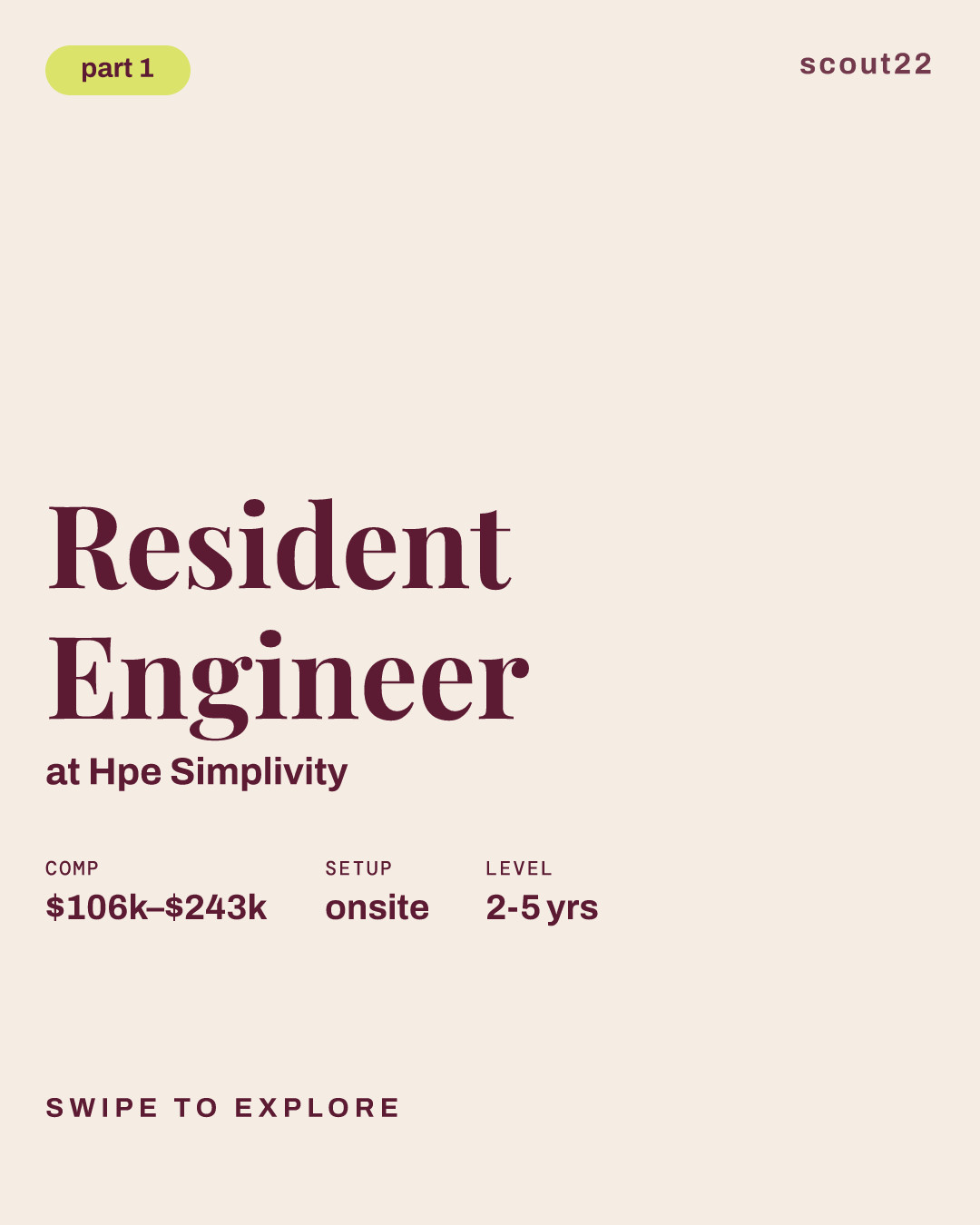 Resident Engineer at Hpe Simplivity