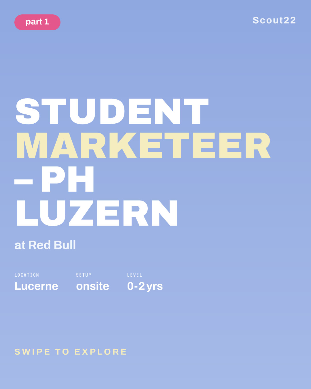 Student Marketeer – PH Luzern at Red Bull