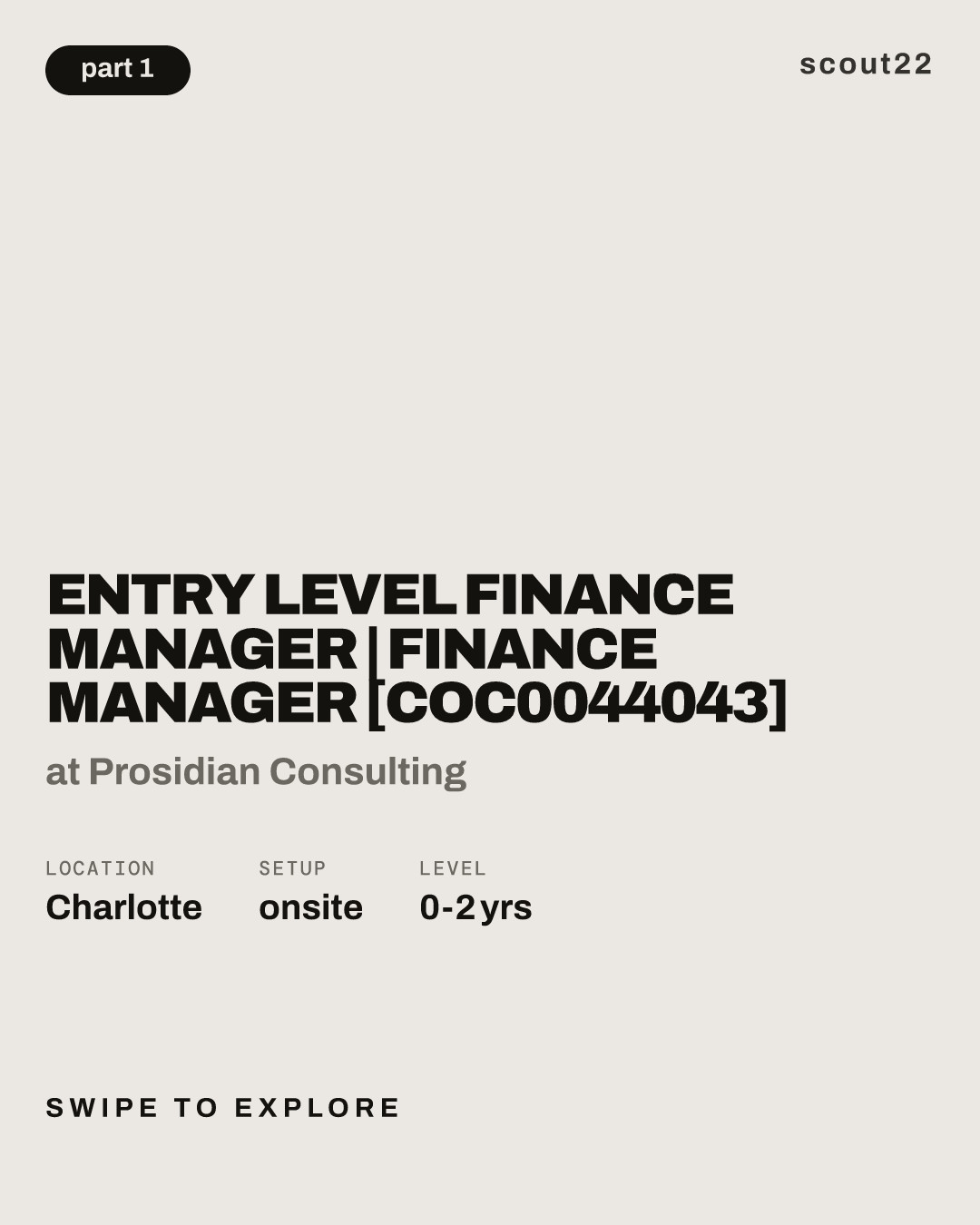 Entry Level Finance Manager | Finance Manager [COC0044043] at Prosidian Consulting