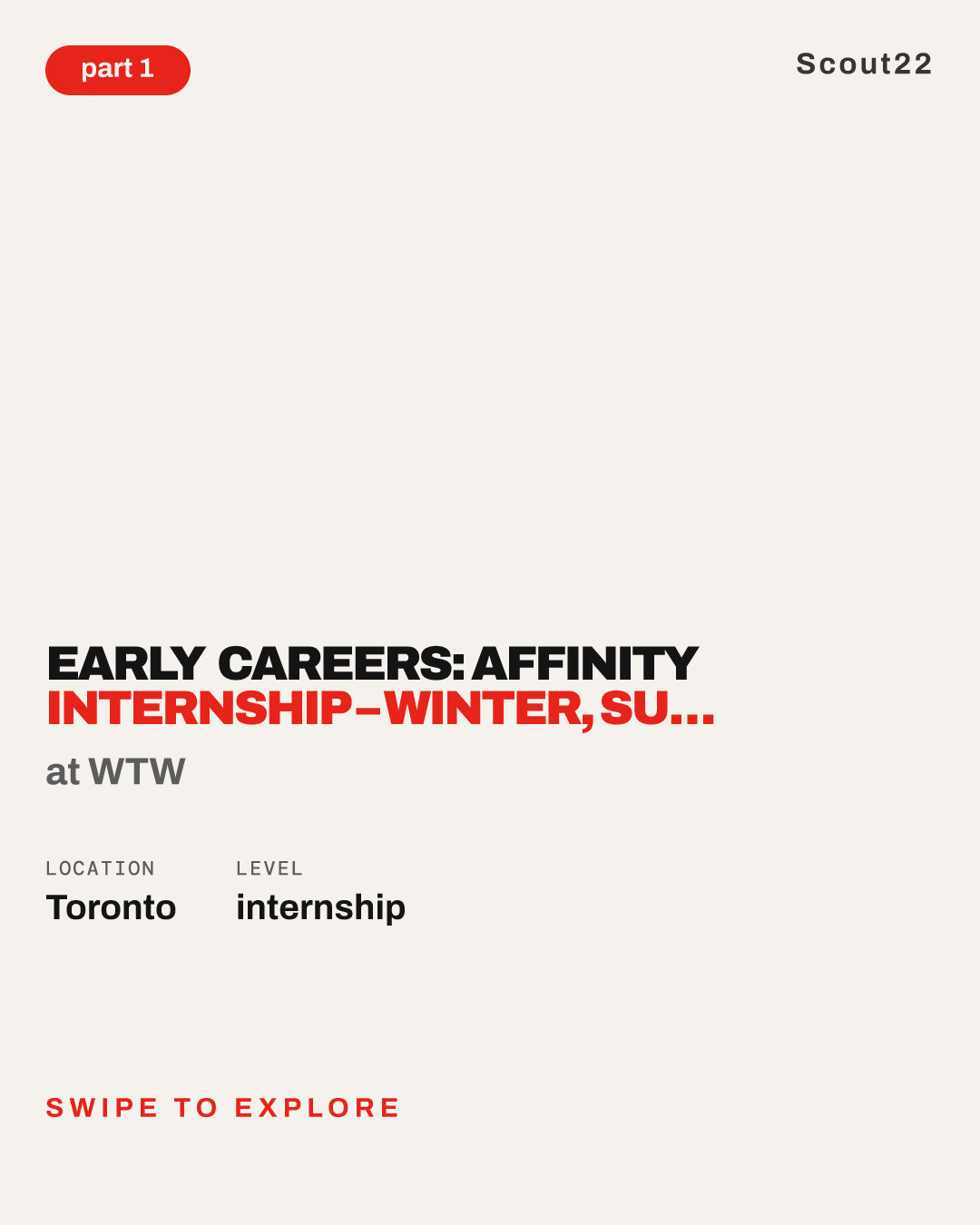 Early Careers: Affinity Internship – Winter, Summer or Fall 2027 – 4-8 month Co-op - Toronto or Montreal at WTW
