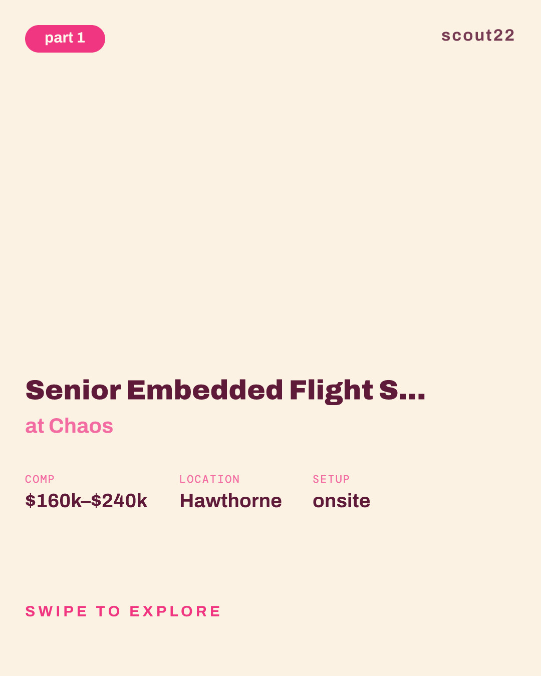 Senior Embedded Flight Software Engineer at Chaos