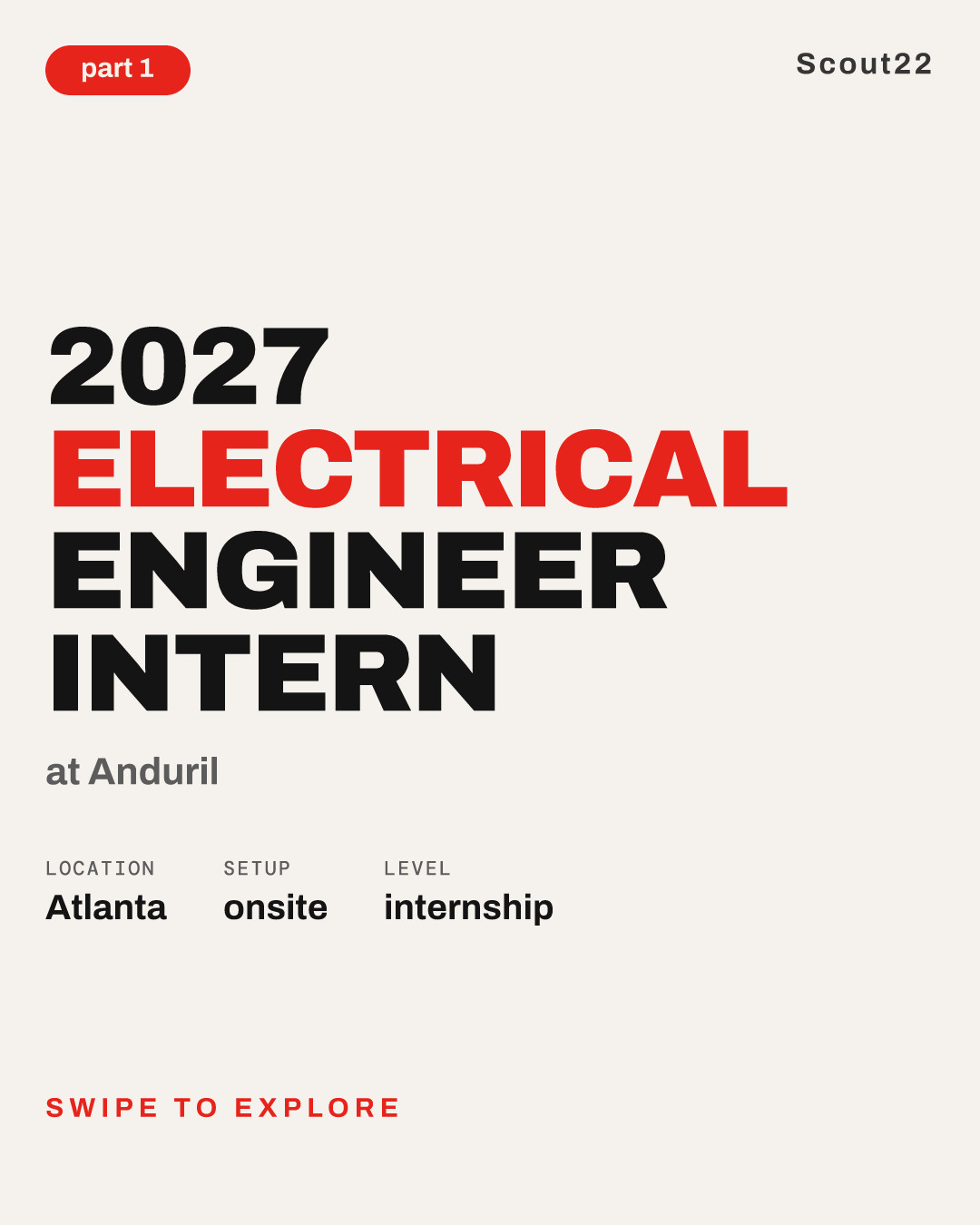 2027 Electrical Engineer Intern at Anduril