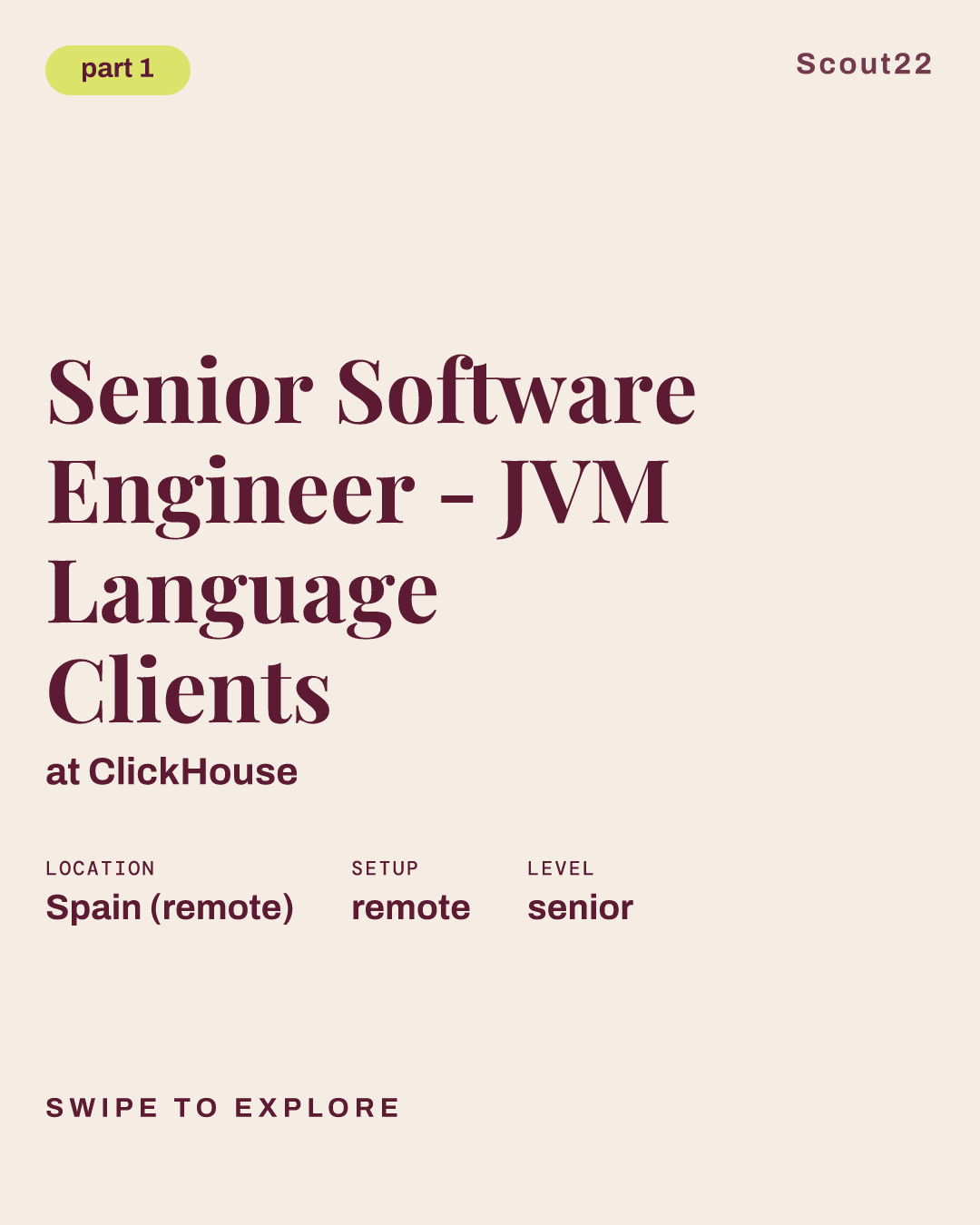 Senior Software Engineer - JVM Language Clients at ClickHouse