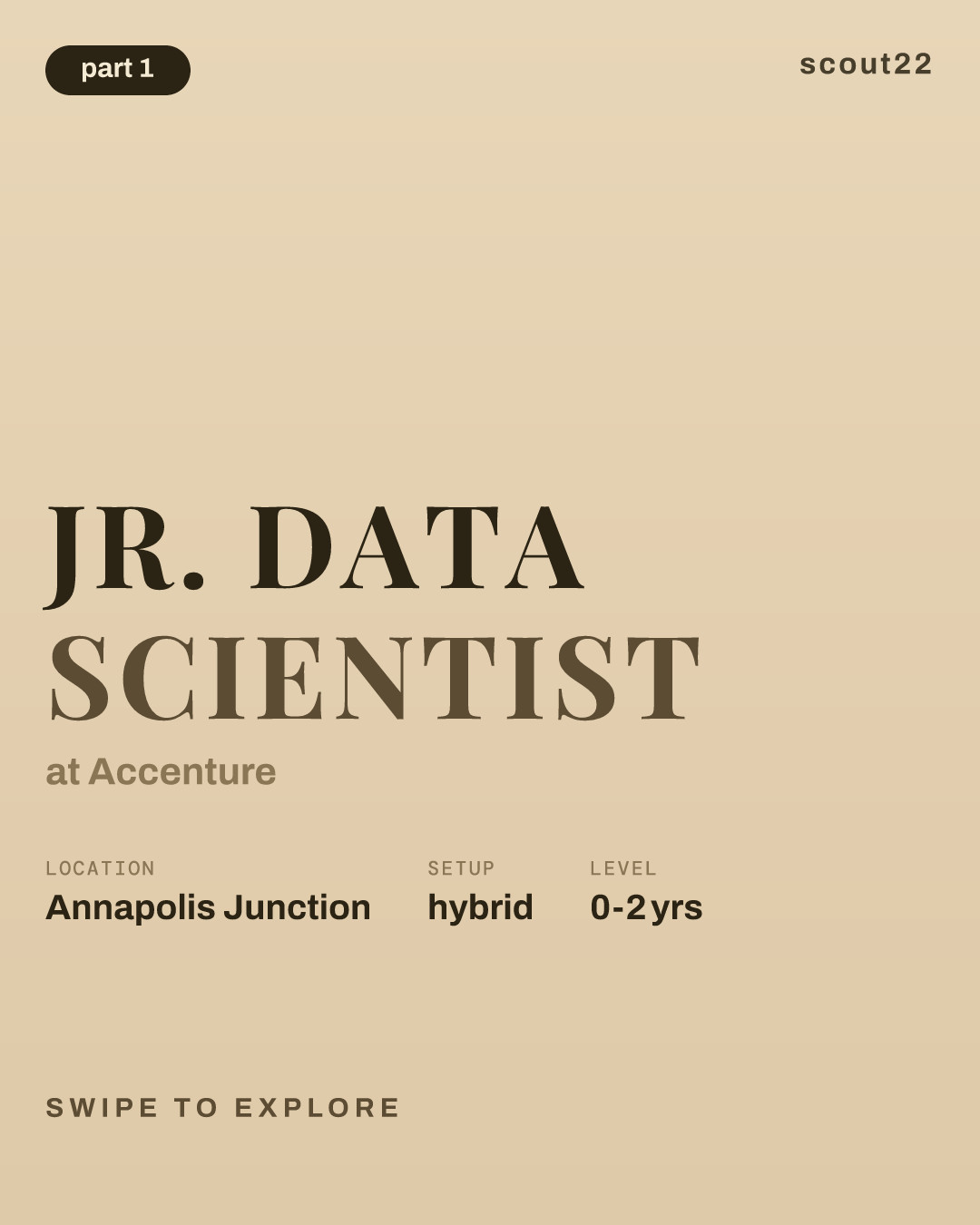 Jr. Data Scientist at Accenture