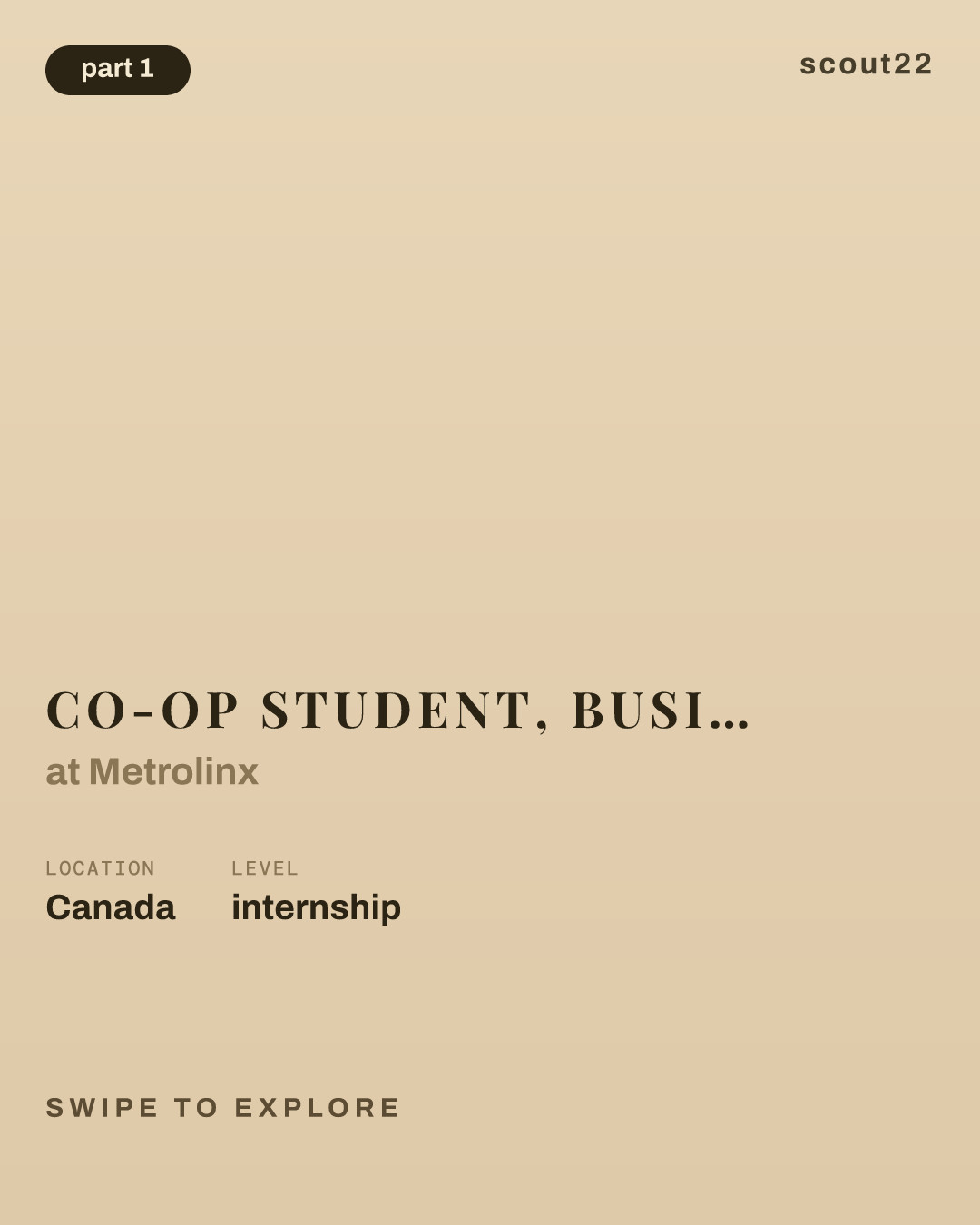 Co-op Student, Business Management Operations (GO & UP) at Metrolinx