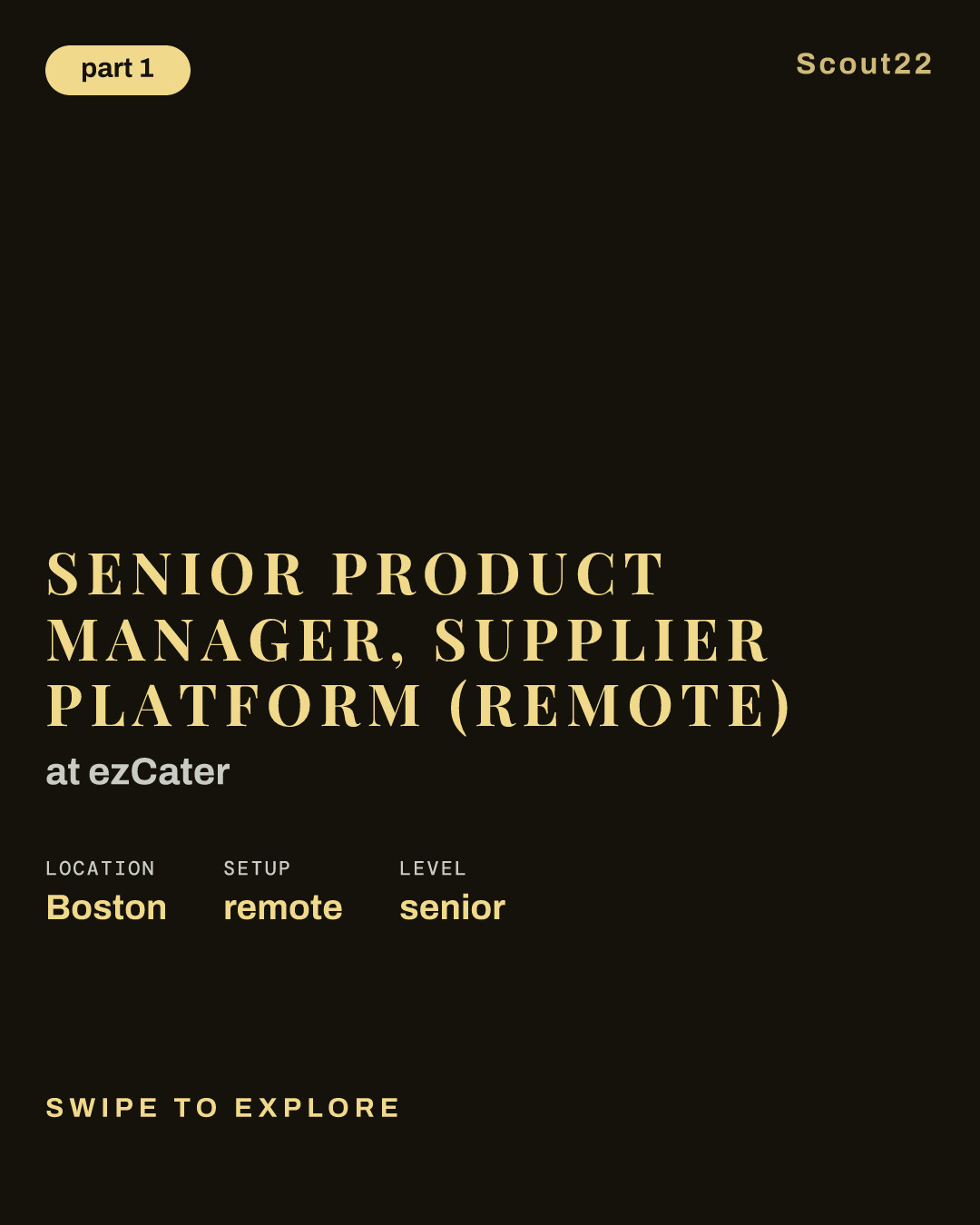 Senior Product Manager, Supplier Platform (Remote) at ezCater