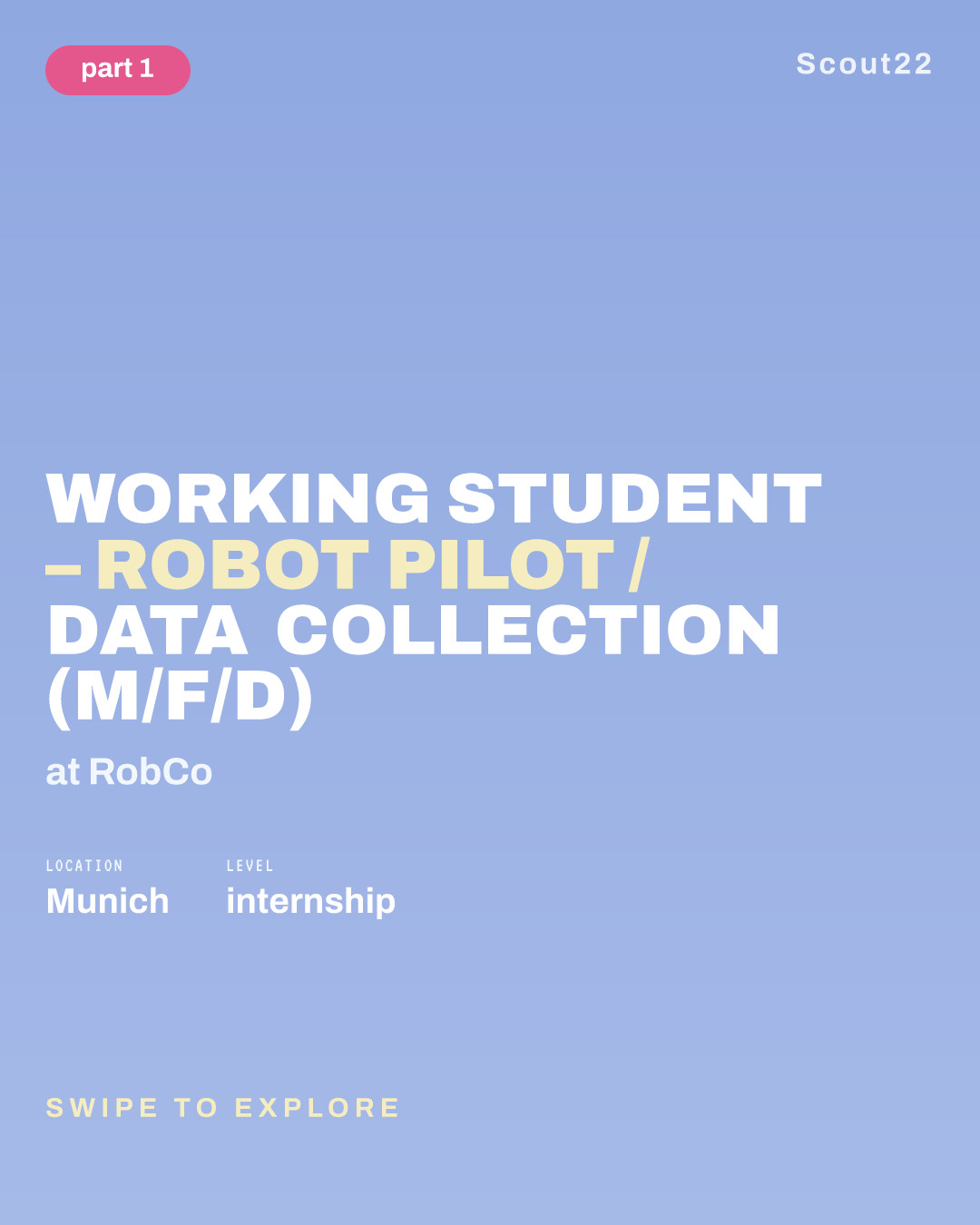Working Student – Robot Pilot / Data Collection (m/f/d) at RobCo