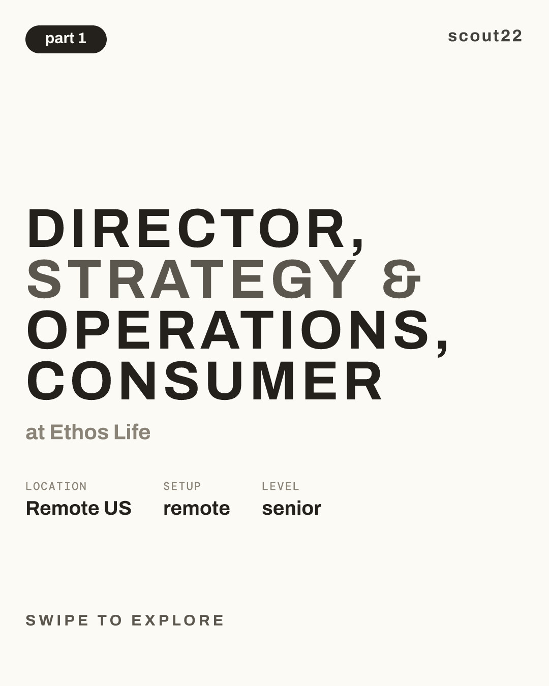Director, Strategy & Operations, Consumer at Ethos Life