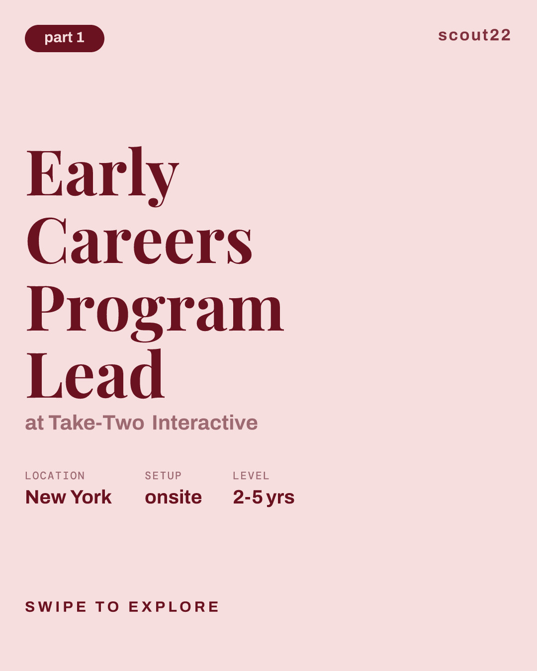 Early Careers Program Lead at Take-Two Interactive