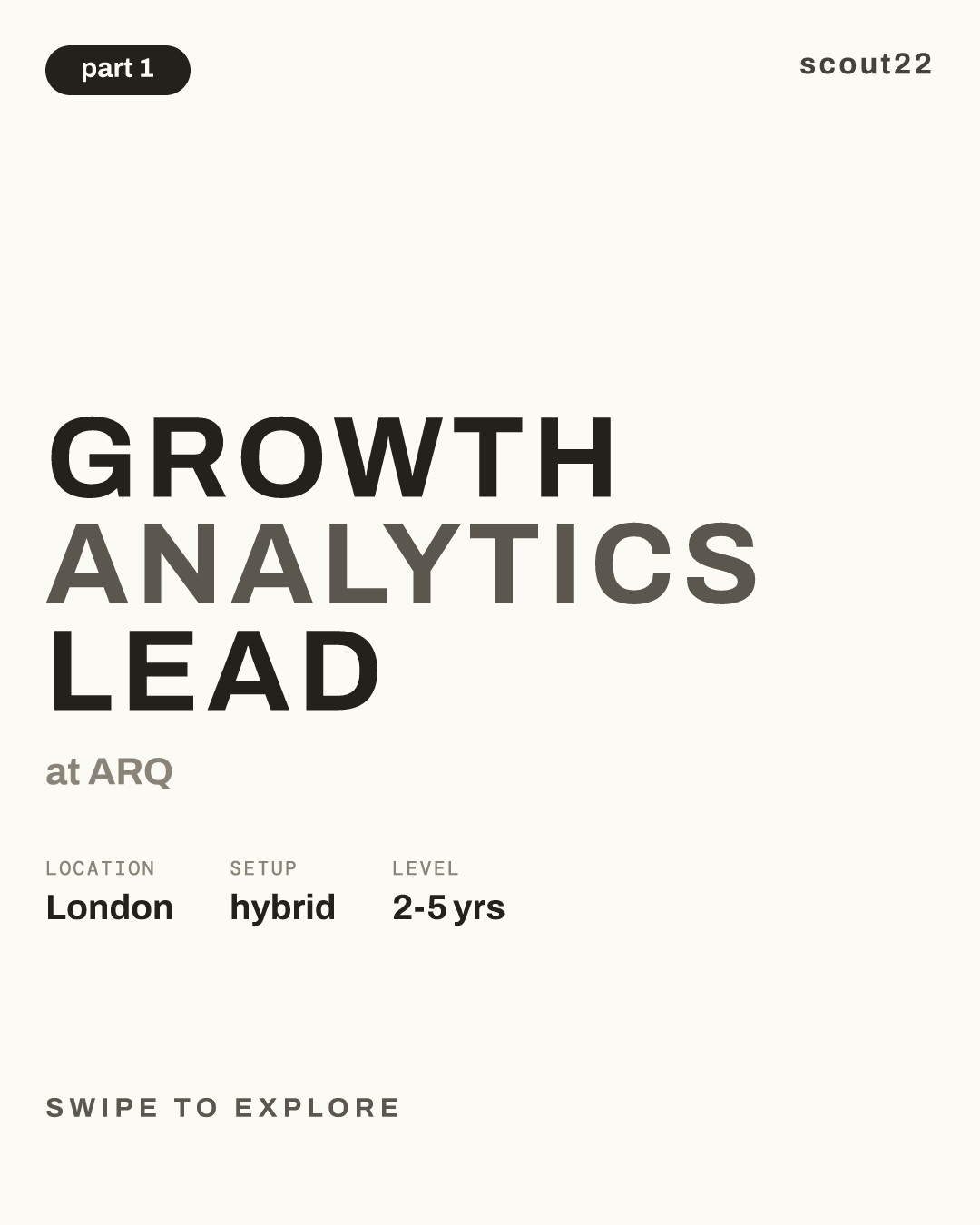 Growth Analytics Lead at ARQ