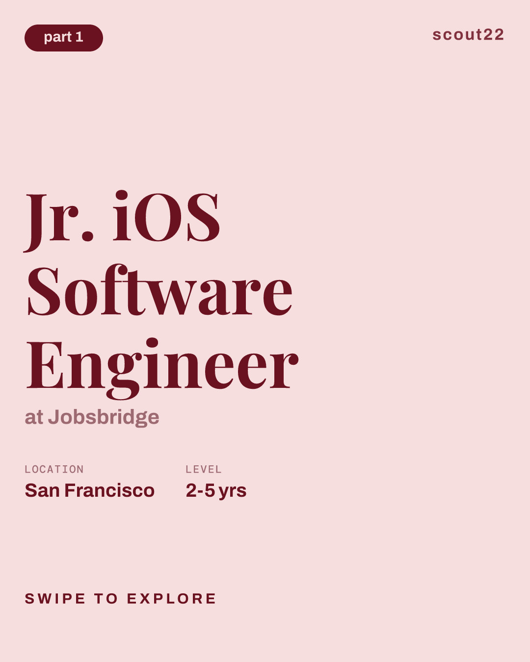 Jr. iOS Software Engineer at Jobsbridge