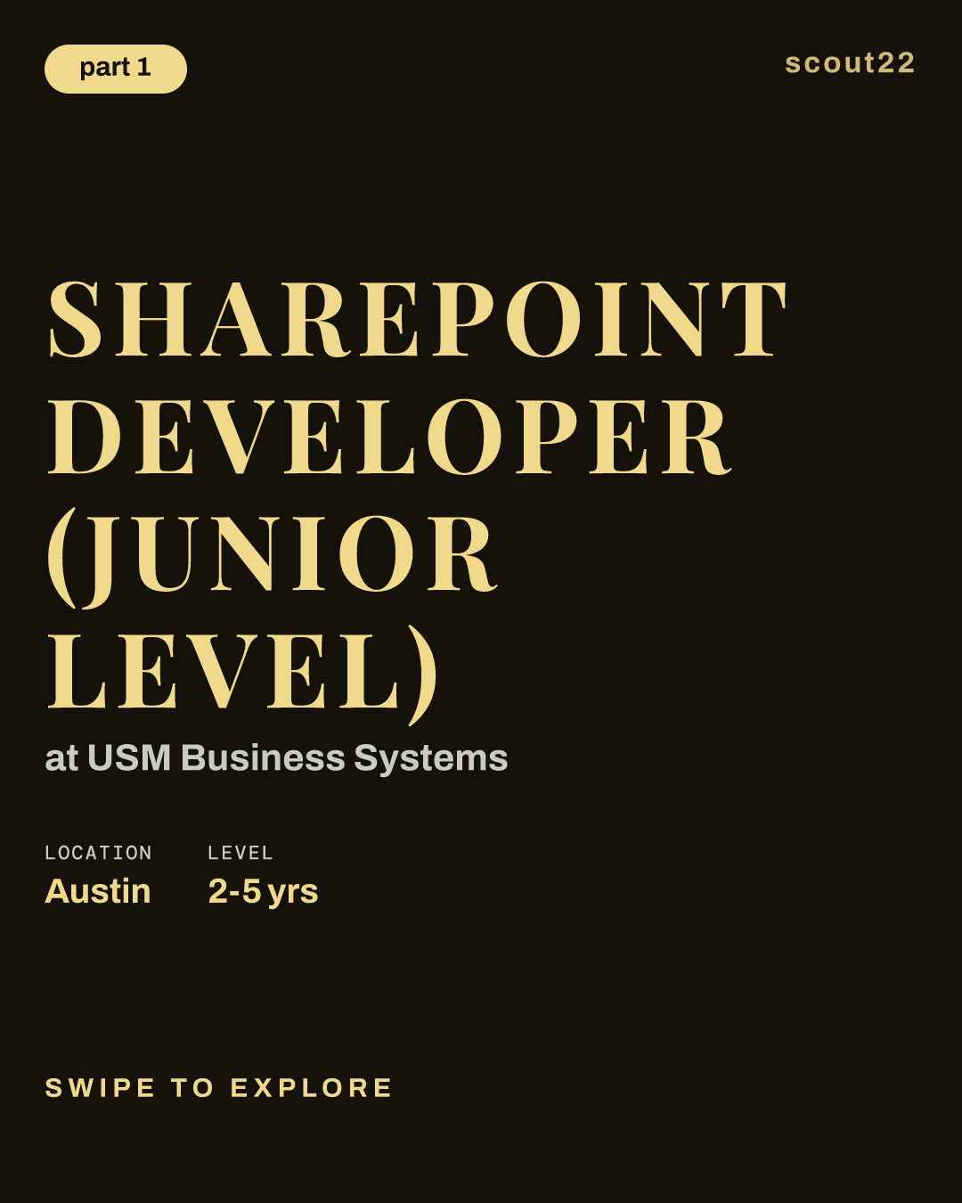 SharePoint Developer (Junior Level) at USM Business Systems