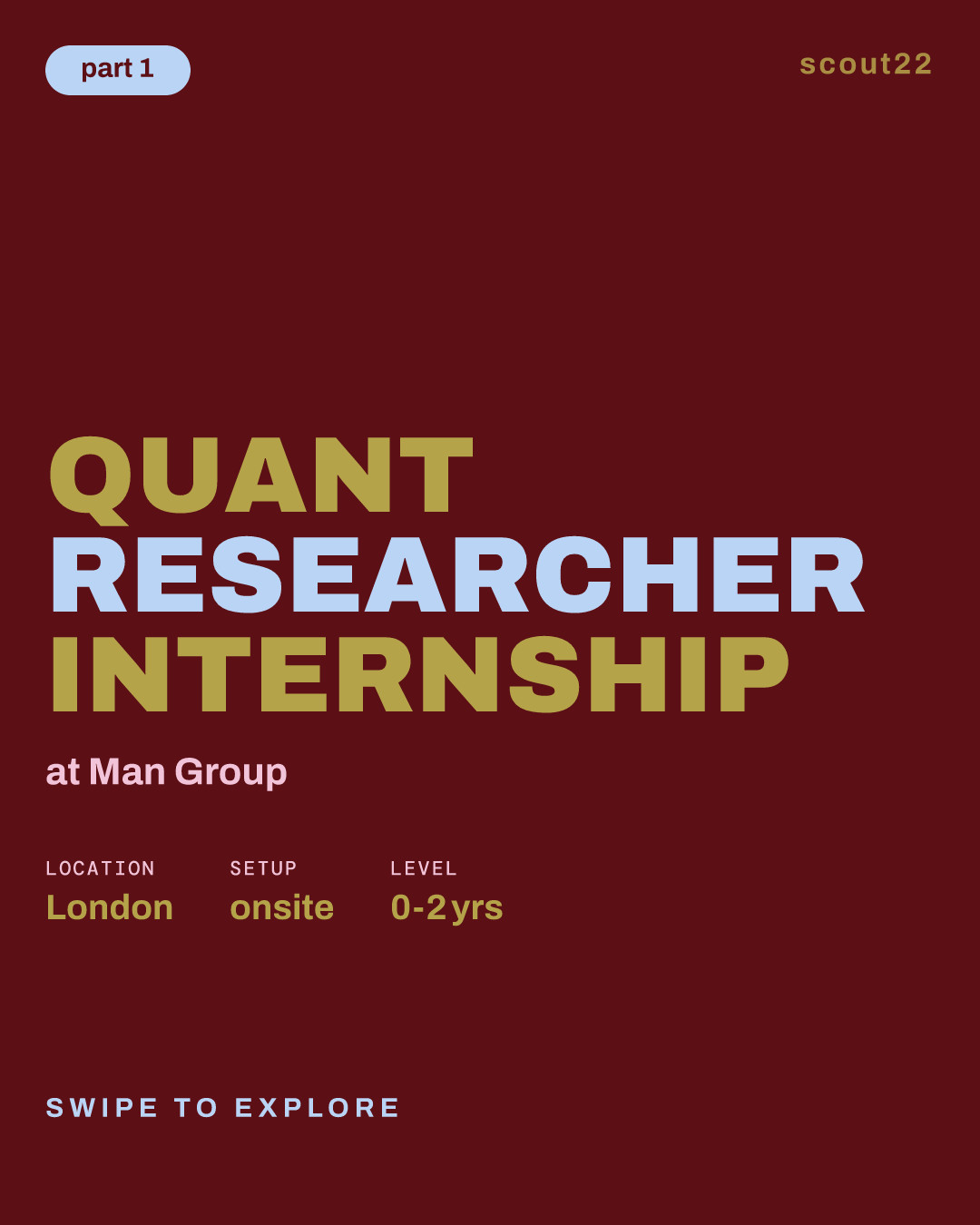 Quant Researcher Internship at Man Group