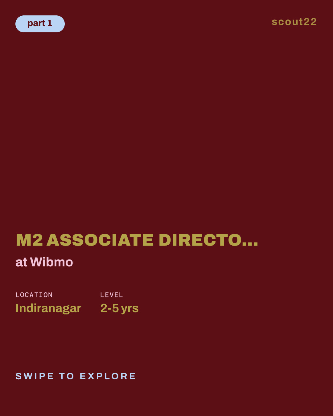 M2 Associate Director - Marketing (Bengaluru, IN) at Wibmo